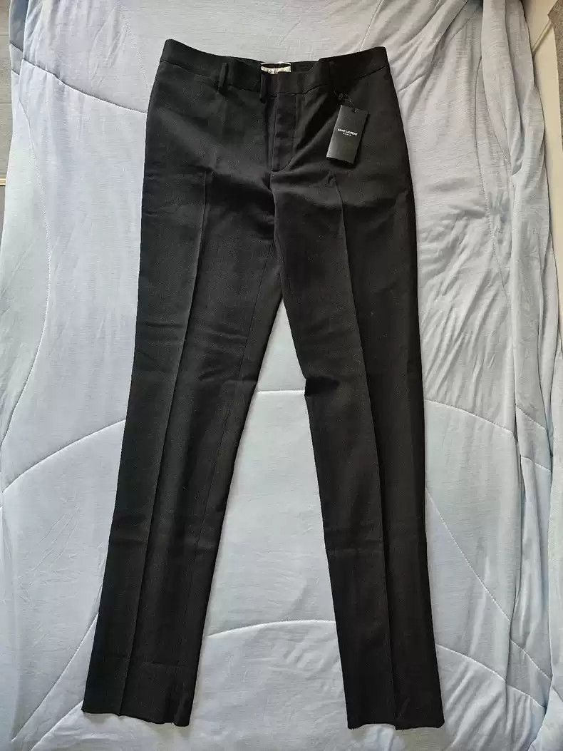 Saint laurent slp black wool trousers