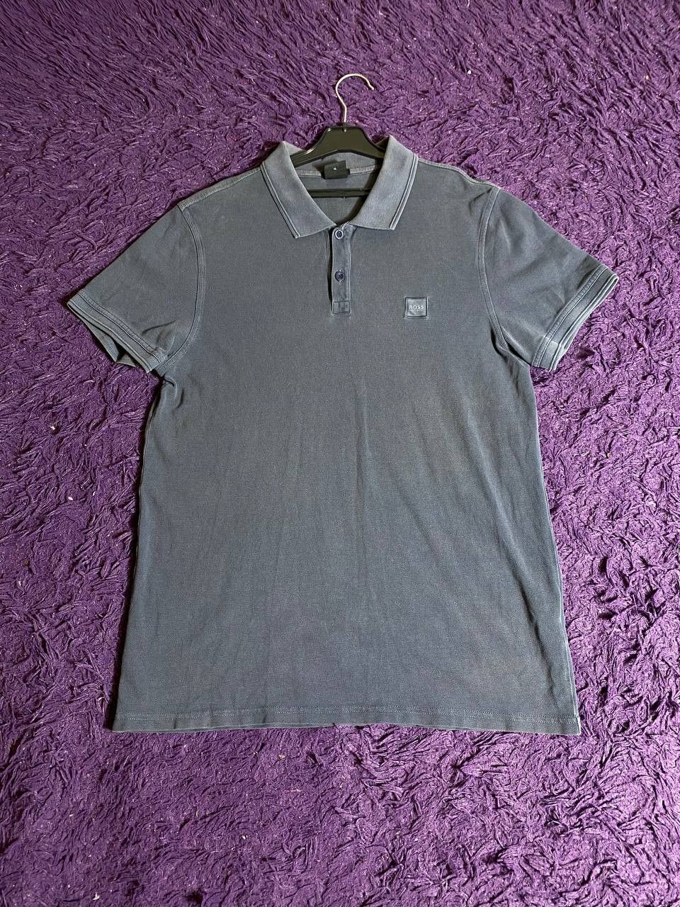 Hugo Boss × Vintage Hugo Boss tee grey big logo Size US XL / EU 56 / 4 - 16 Thumbnail