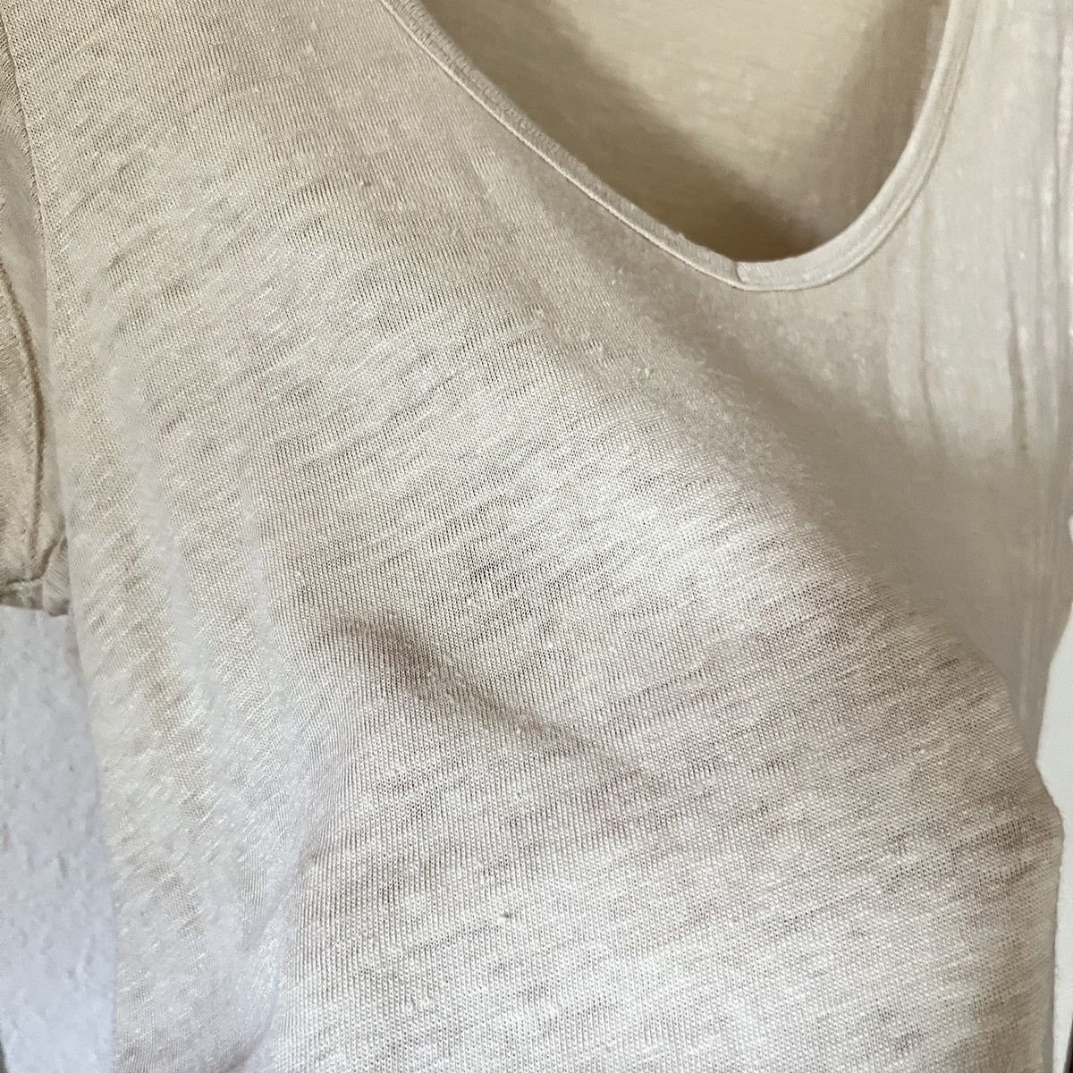 Calypso St Barth Calypso St. Barth Linen Blend Scoop Neck T-Shirt Size M / US 6-8 / IT 42-44 - 3 Thumbnail