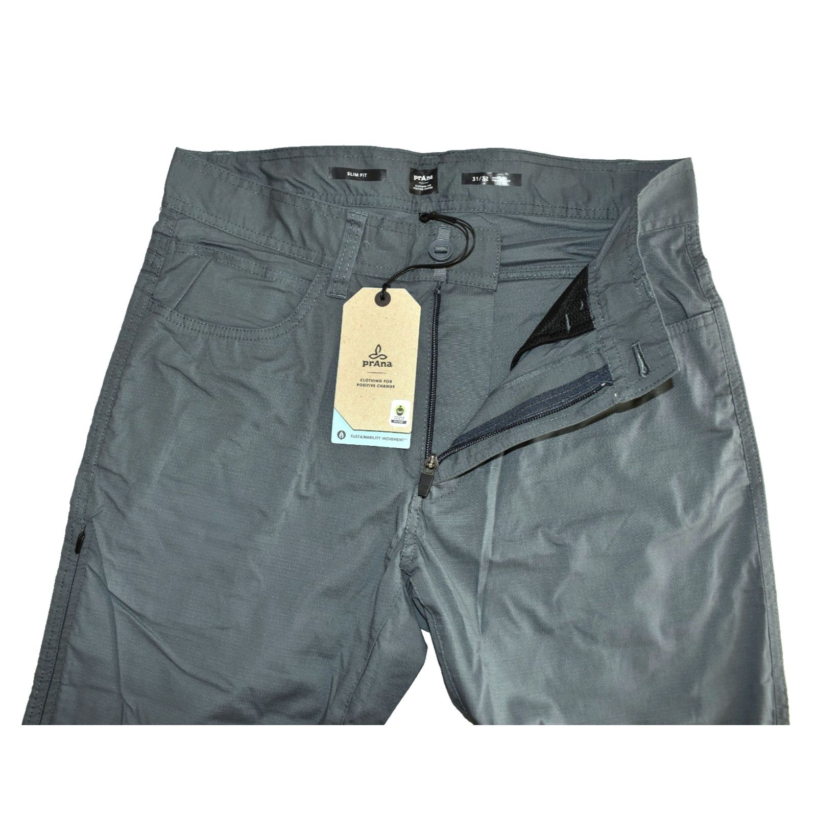 Prana NWT PRANA Organic Cotton Double Peak Slim Fit Pants Sz 31/32 Size US 31 - 3 Thumbnail