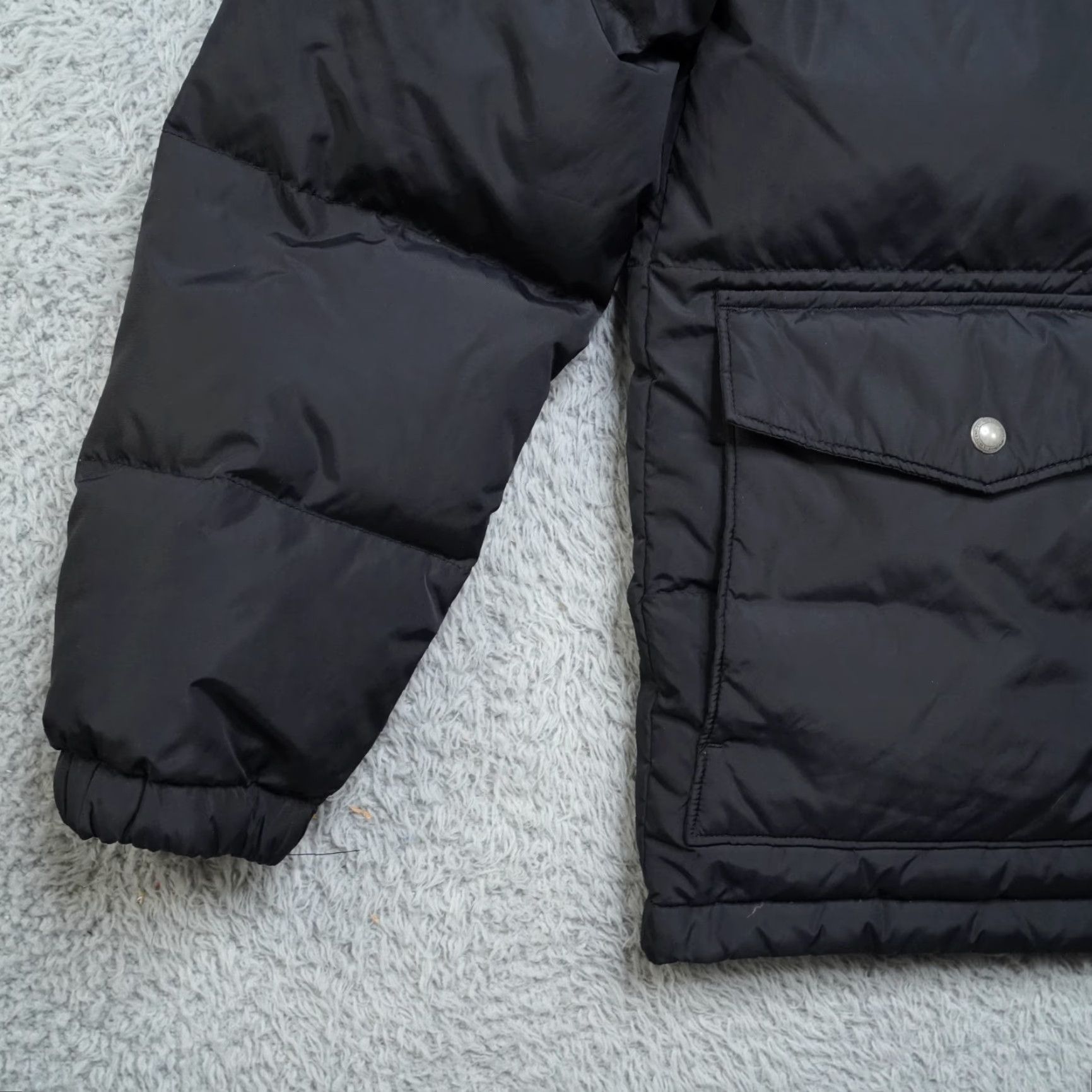 Lands' End Lands End Puffer Jacket Mens S Black Down Coat Heavy Nylon Work Excellent Jacket/Coat Short Stand-Up Collar Zip Pocket Packable Mens Size US S / EU 44-46 / 1 - 4 Thumbnail