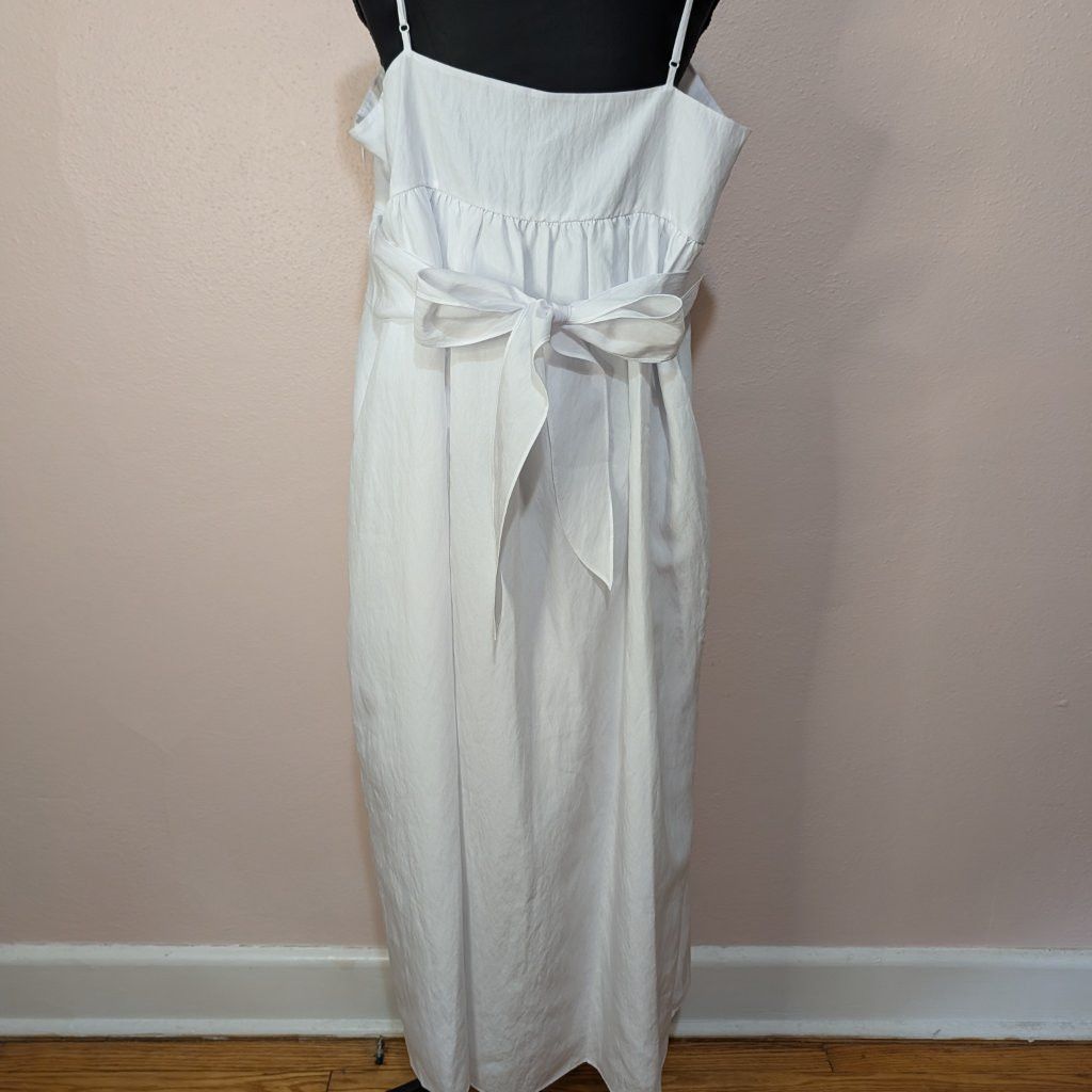 Vince Vince Women's Ruched Paneled White Dress Size XL Size XL / US 12-14 / IT 48-50 - 6 Thumbnail