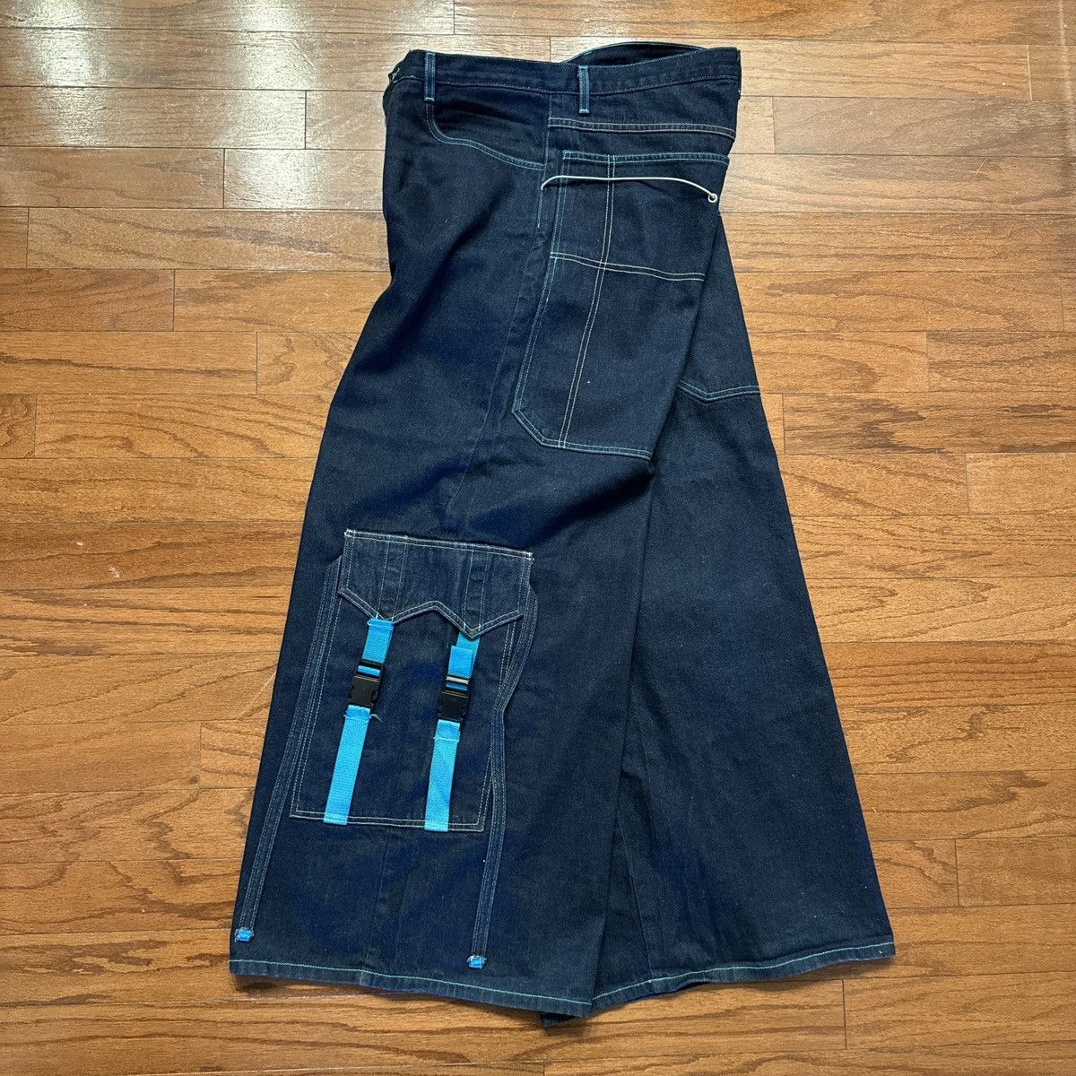 JNCO Vintage 90s Sinnamon Women’s Denim Jeans Sz 15Wide Leg Baggy Size 38" / US 16 / IT 52 - 3 Thumbnail