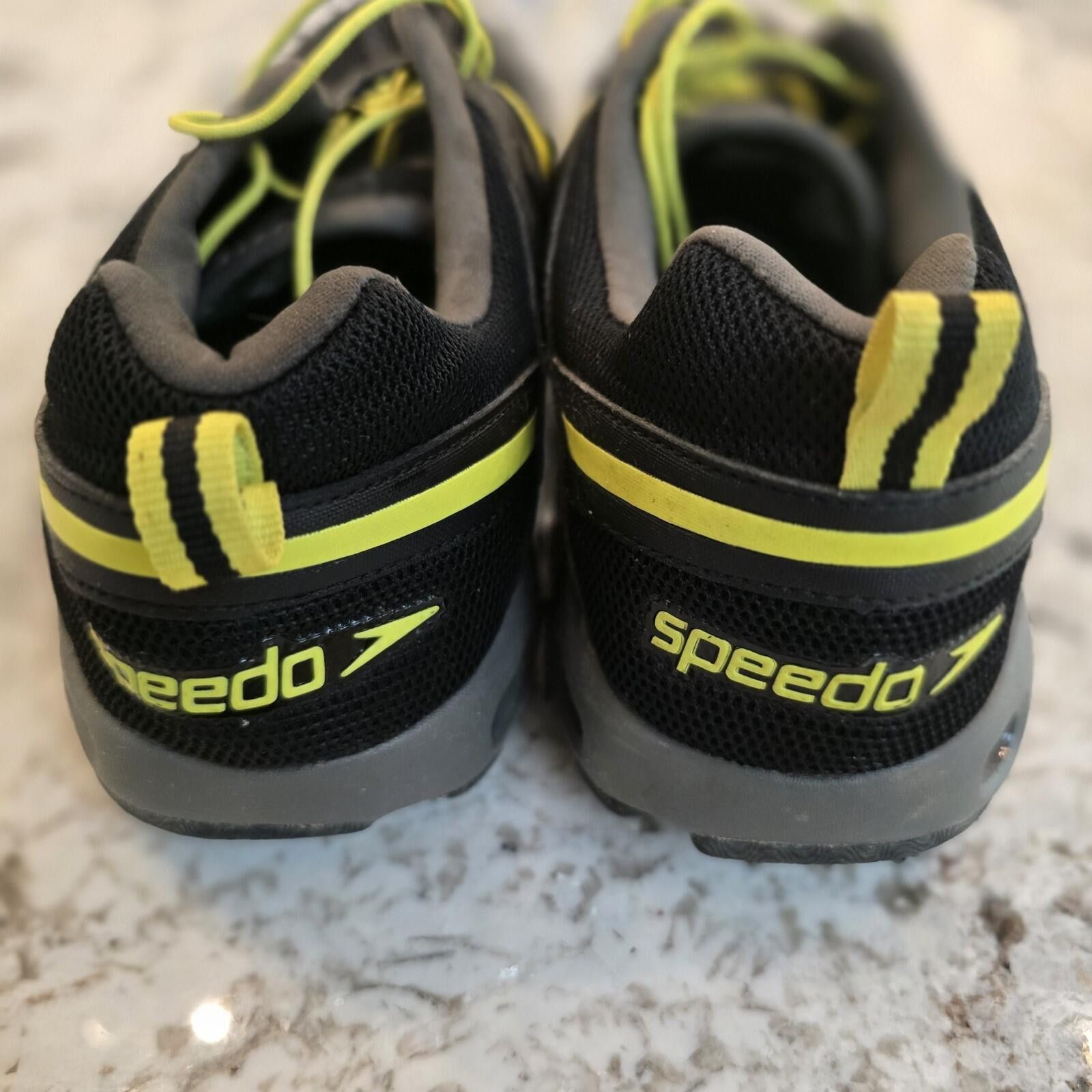 Speedo Speedo Black Gray Yellow Hydro Running Shoes Mens Size 11 Size US 11 / EU 44 - 5 Thumbnail