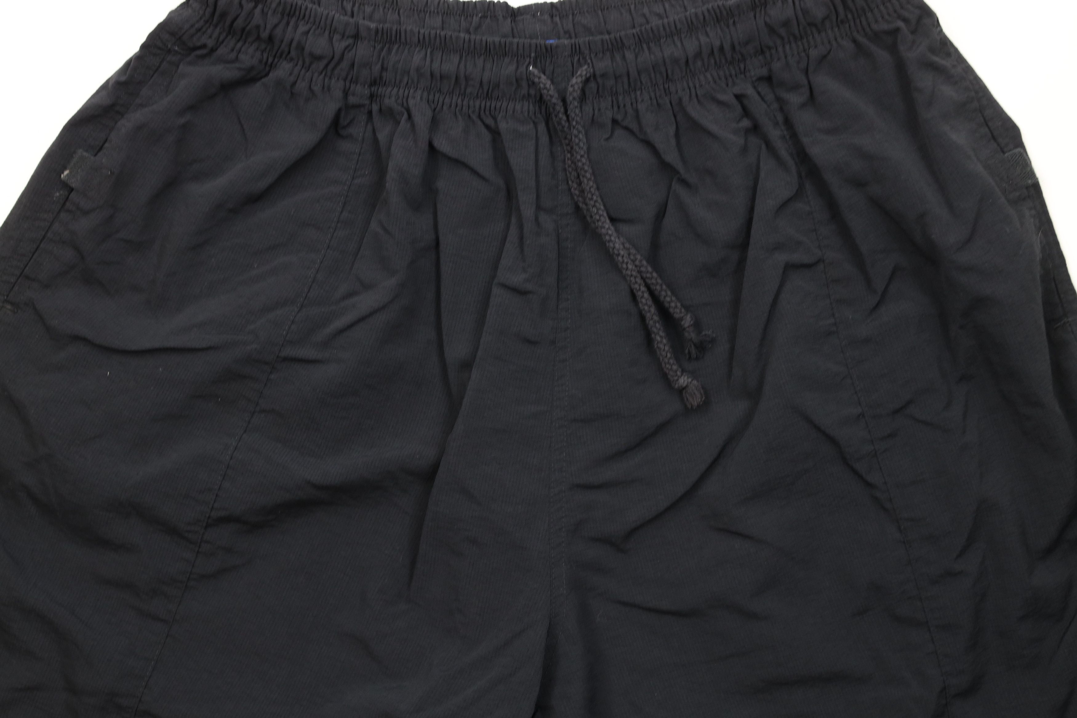 Reebok Vintage 90s Reebok Spell Out Above Knee Shorts Black Nylon Size US 38 / EU 54 - 3 Thumbnail
