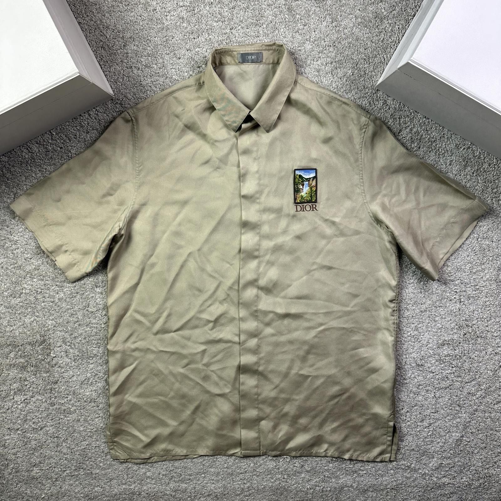 Dior Yellowstone Silk Shirt - Size 39 (Fits S/M)