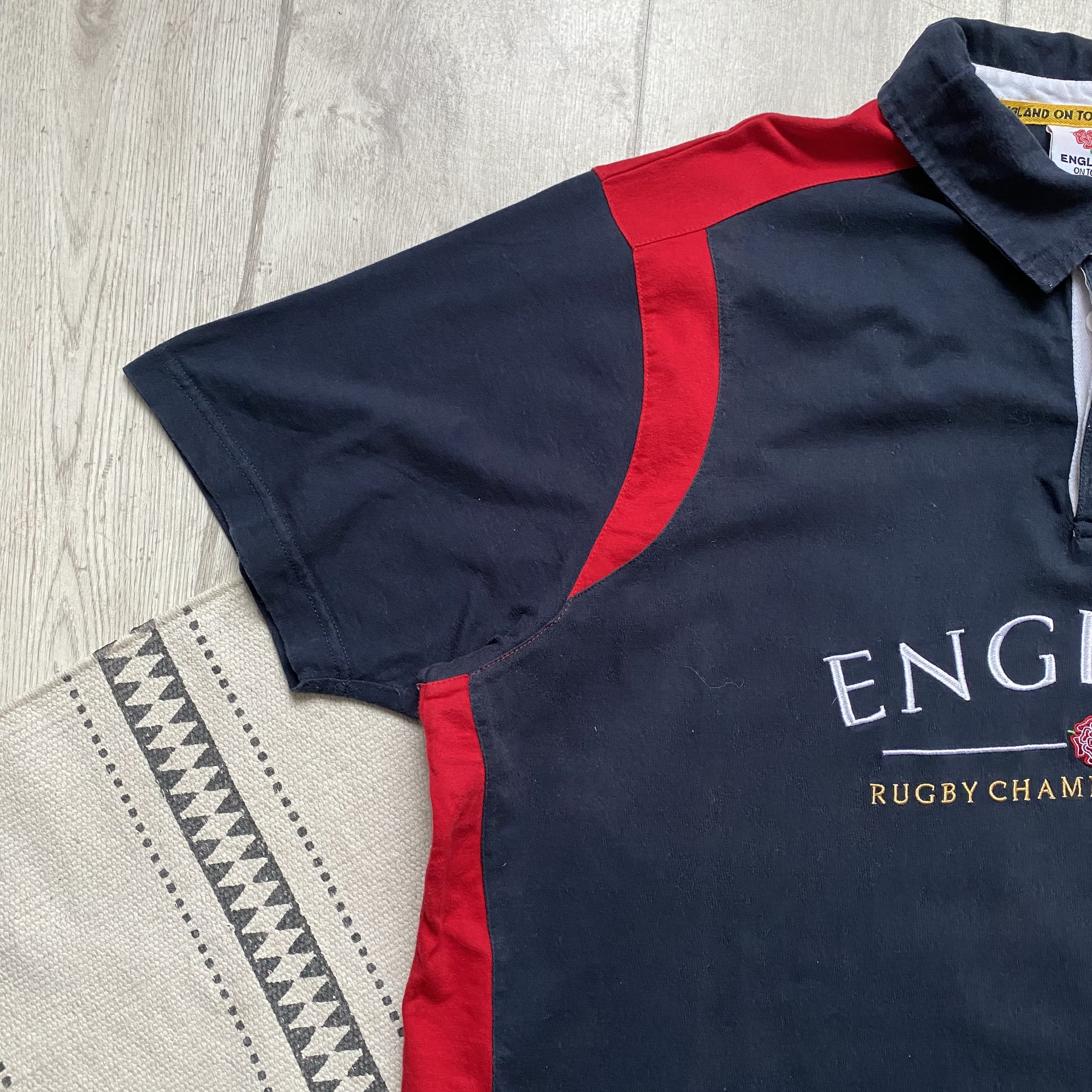 Cotton Traders 🏈 Vintage England Rugby Championship polo shirts Dill Size US XXL / EU 58 / 5 - 5 Thumbnail