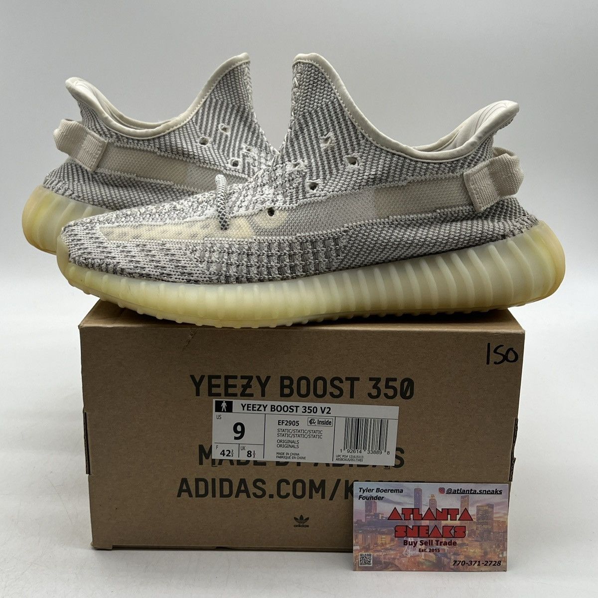 Adidas Yeezy boost 350 v2 static non reflective Size US 9 / EU 42 - 1 Thumbnail