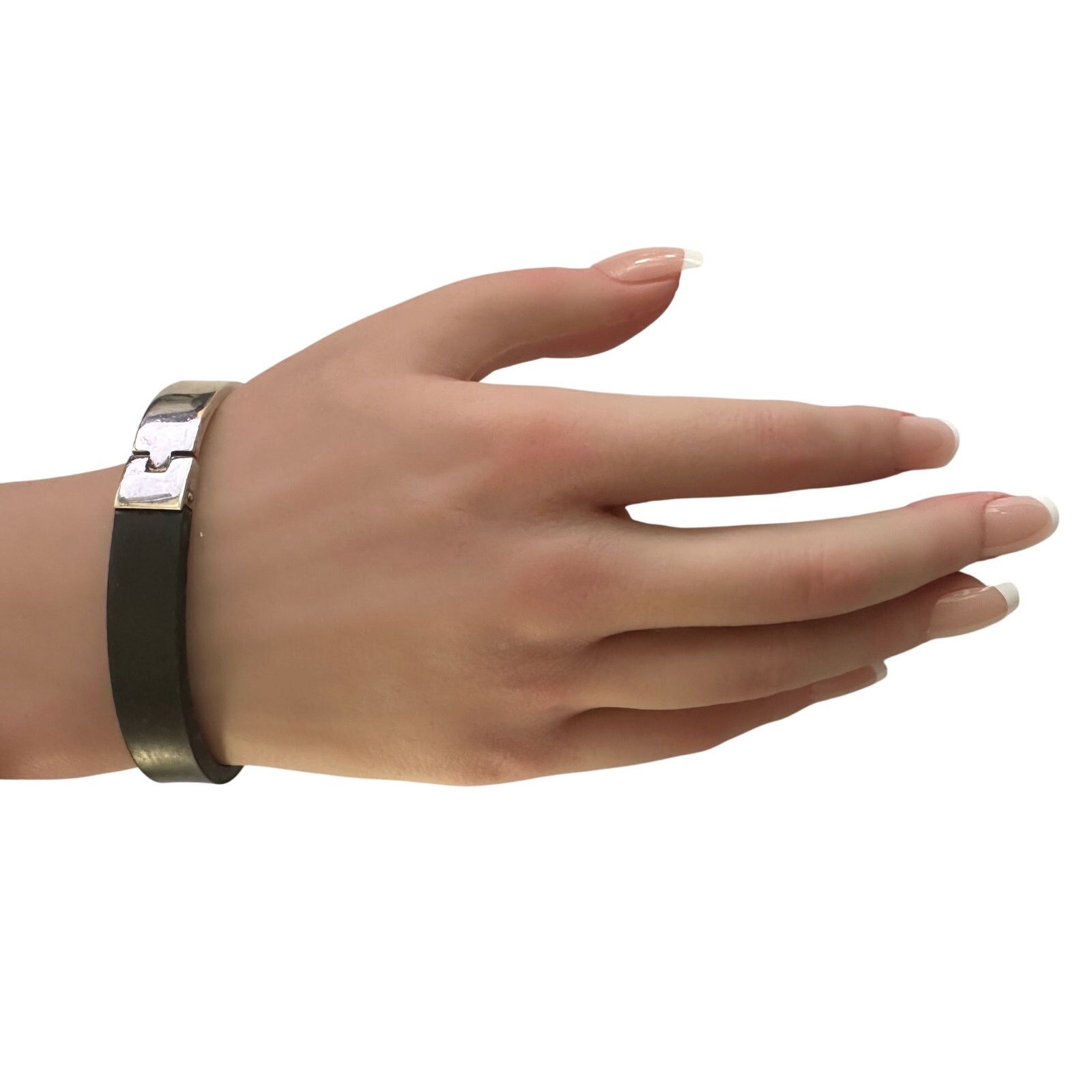 Gucci Gucci Rubber and Sterling Silver ID Bracelet- Full Inclusion Size ONE SIZE - 8 Thumbnail