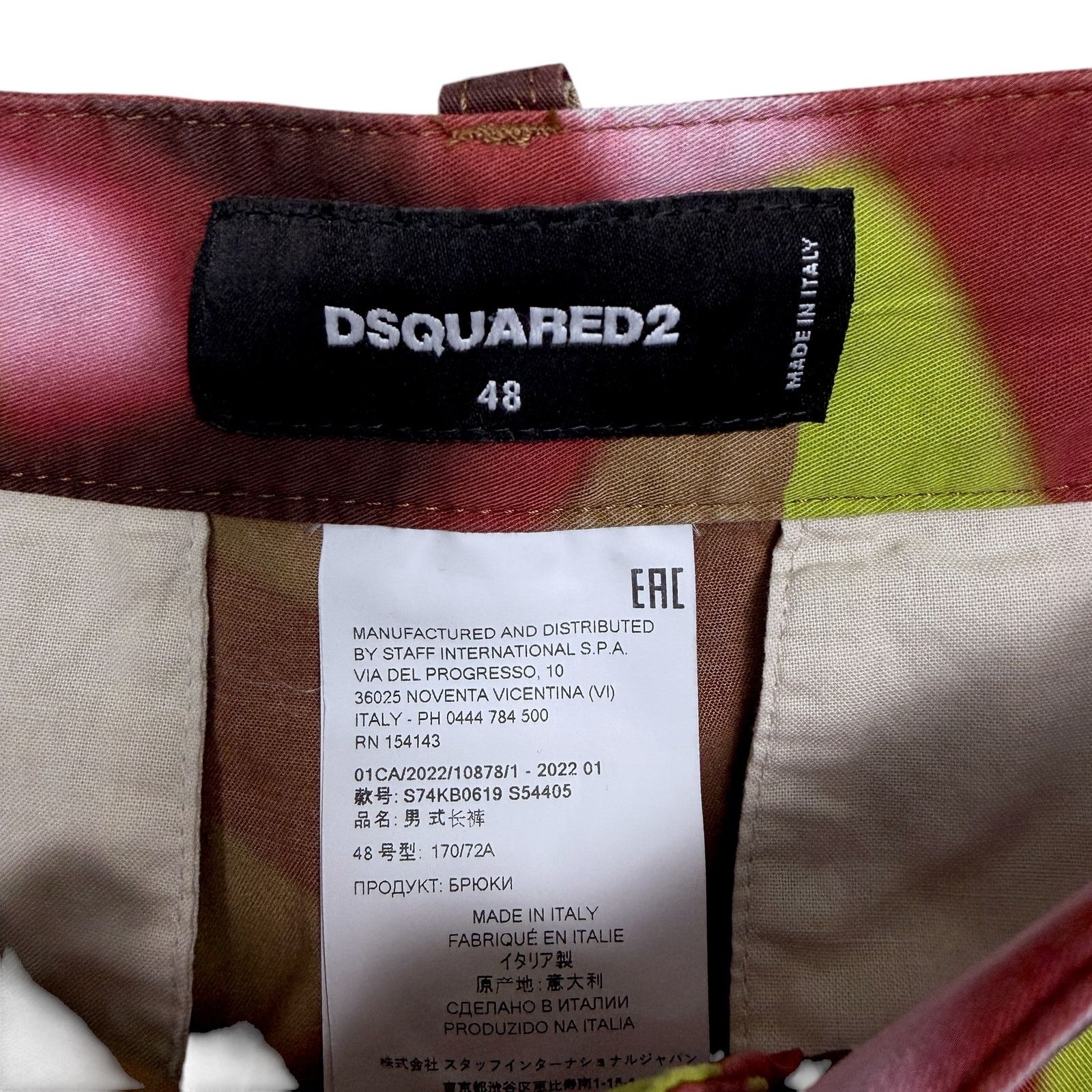 Dsquared2 Dsquared2 Graffiti Print Men Size 48 Cargo Pants $916 Retail Size US 31 - 6 Thumbnail
