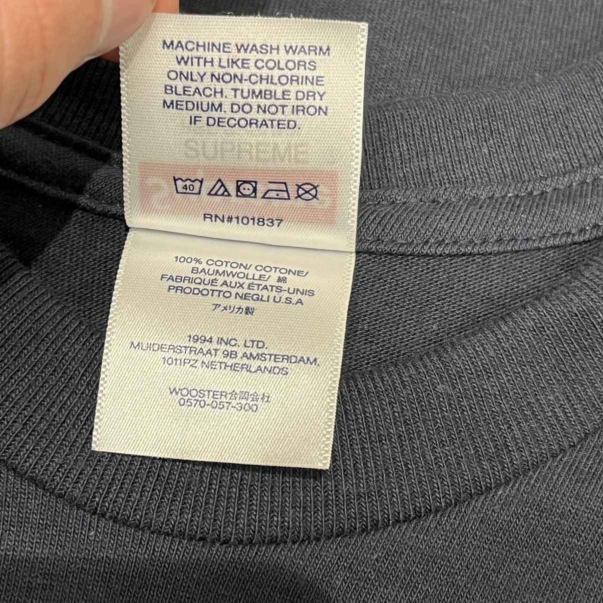 Supreme Supreme Shadow Tee Navy (SS24) Size US L / EU 52-54 / 3 - 4 Thumbnail