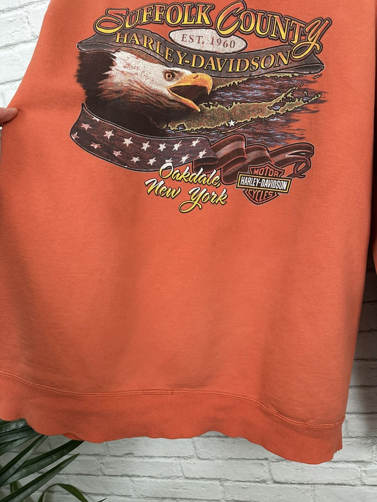 Harley Davidson (XL) ABSOLUTELY BLASTED OUT THRASHED Harley Davidson Hoodie Size US XL / EU 56 / 4 - 24 Thumbnail