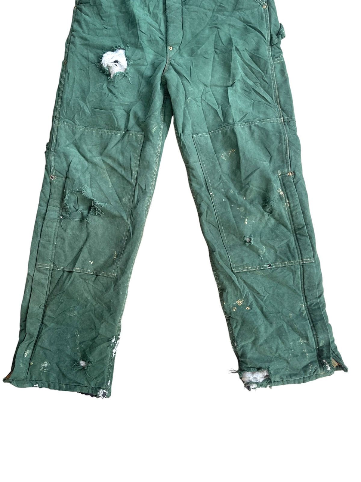 Carhartt Vintage Carhartt Distressed Sandstone Overalls Double Knee Size US 38 / EU 54 - 3 Thumbnail