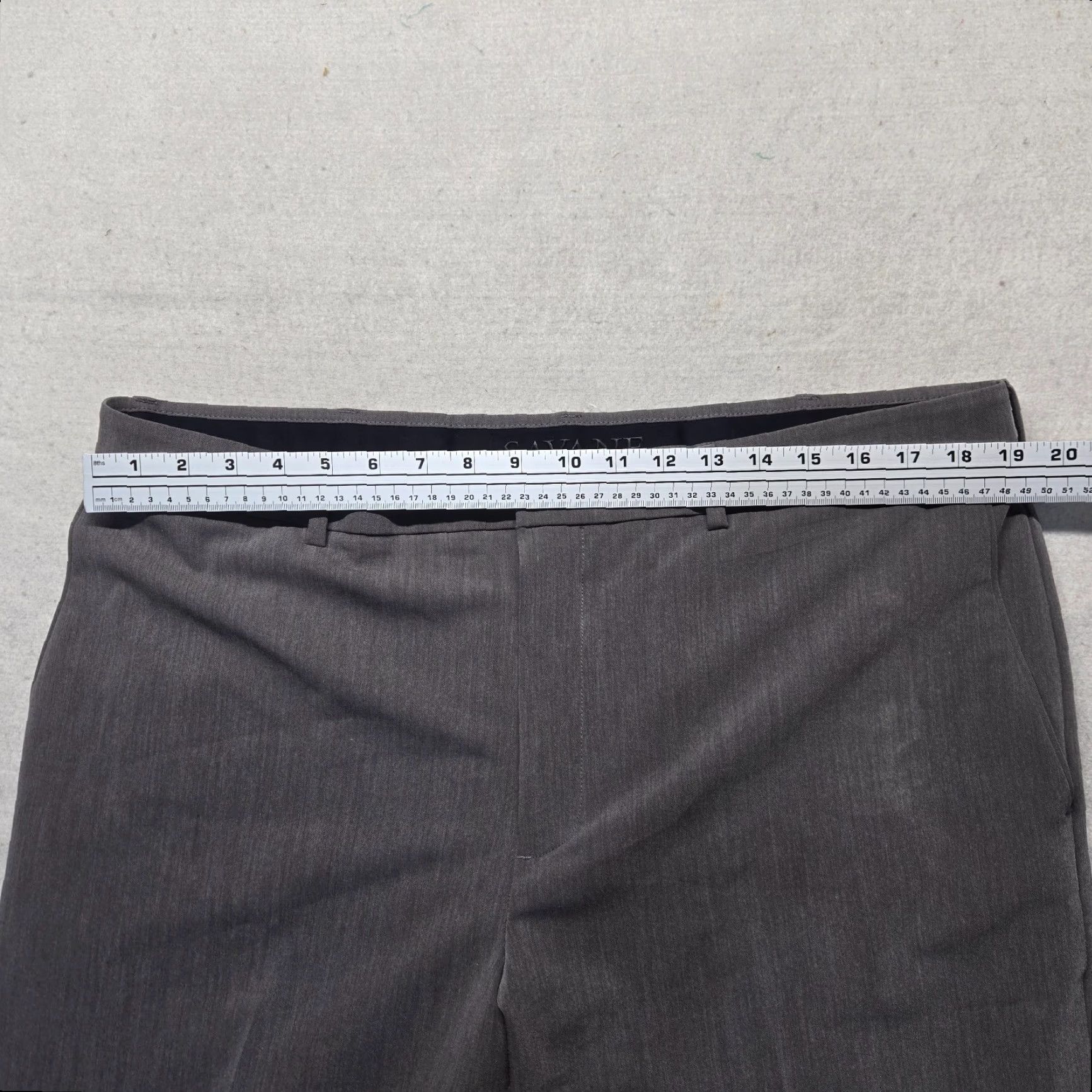 Savane Savane Dress Pants Solid Gray Flat Front Straight Fit Adult Men 38 x 30 Pants Dress Pants Gray 90s, Business Mens 38x30 Size US 38 / EU 54 - 5 Thumbnail