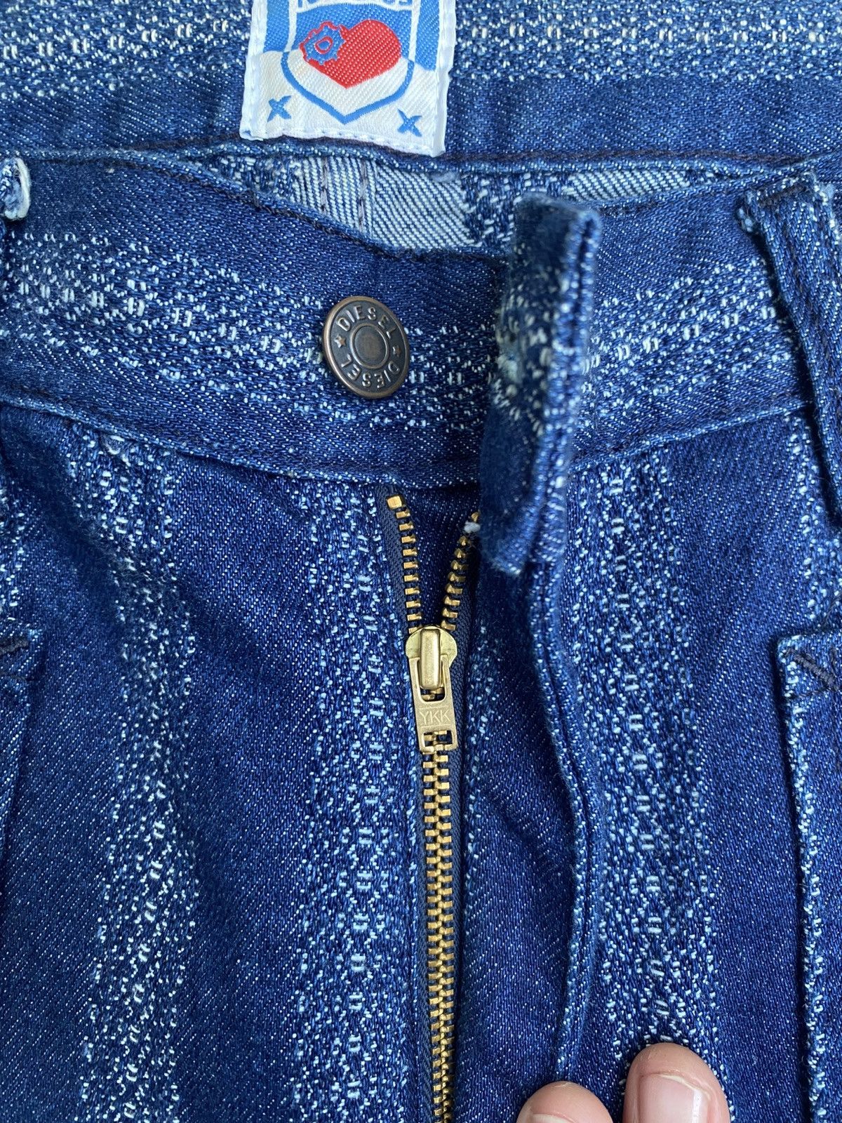 Diesel Diesel Vintage Striped Denim Jeans – Flare Fit Y2K Style Size 32" / US 10 / IT 46 - 5 Thumbnail