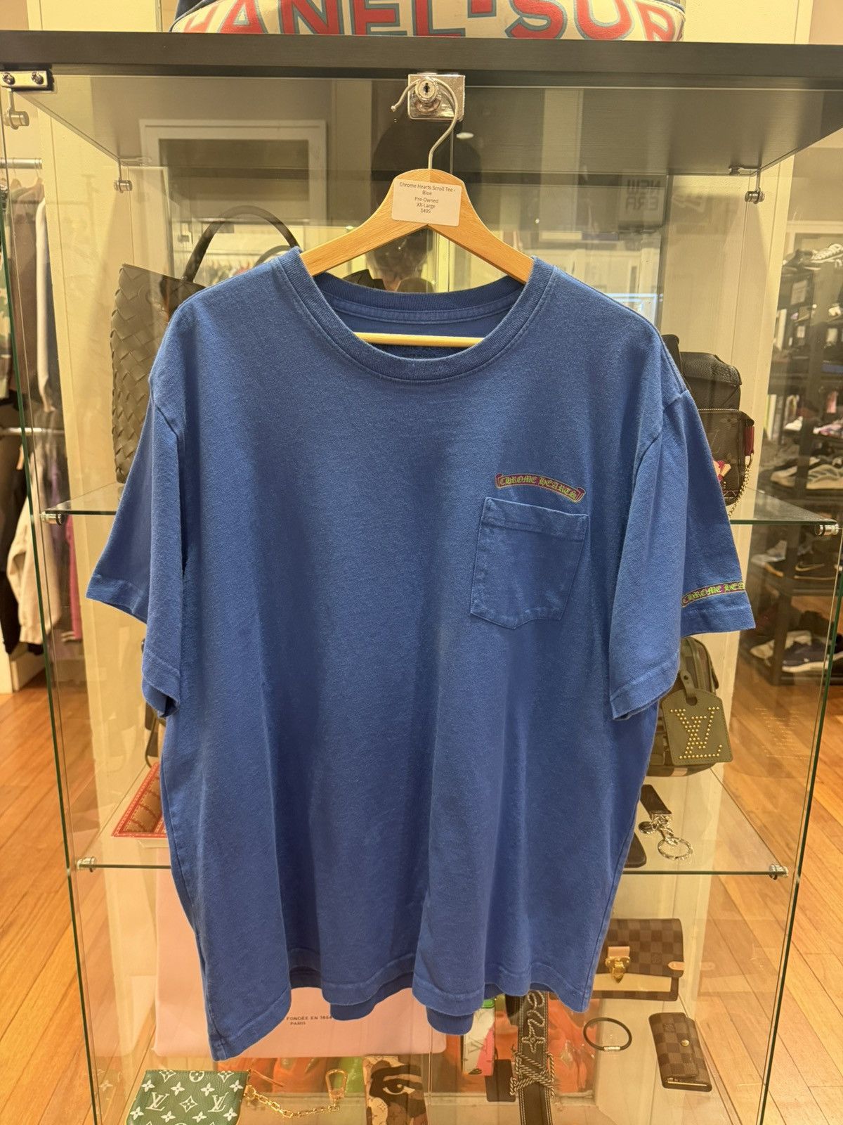 Chrome Hearts Chrome Hearts Scroll Tee - Blue Size US XXL / EU 58 / 5 - 1 Thumbnail