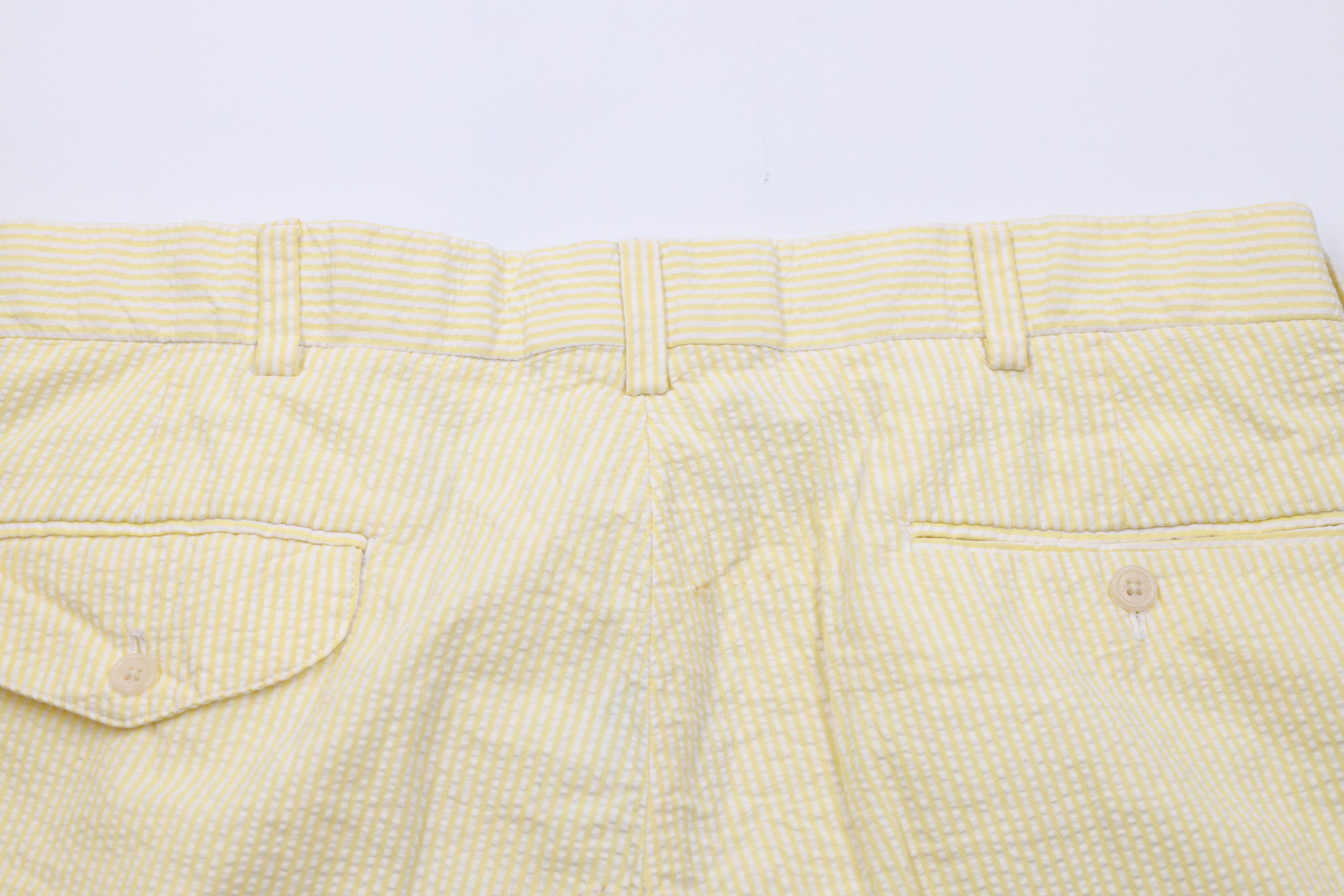 Ralph Lauren Vintage 90s Polo Golf Ralph Lauren Seersucker Chino Shorts Size US 34 / EU 50 - 9 Thumbnail