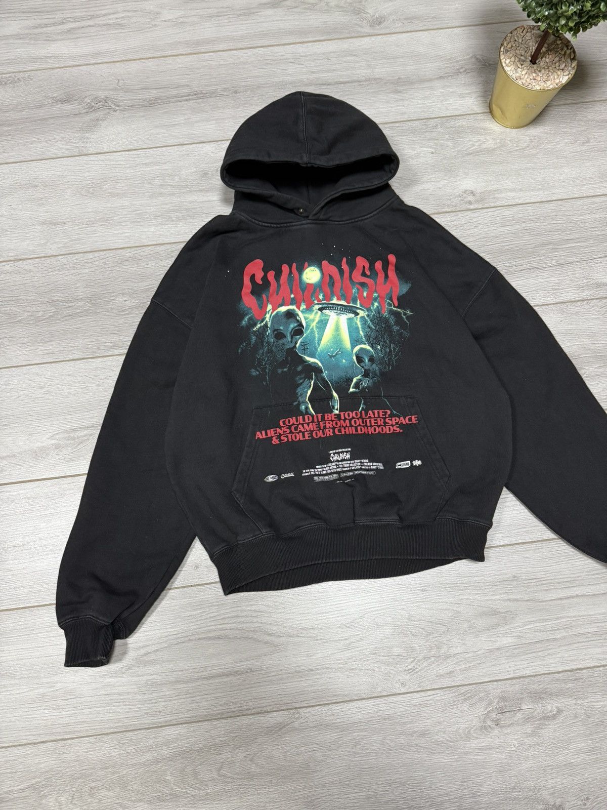 Vintage Childish alien vintage oversize hoodie could it be too late? Size US S / EU 44-46 / 1 - 3 Thumbnail