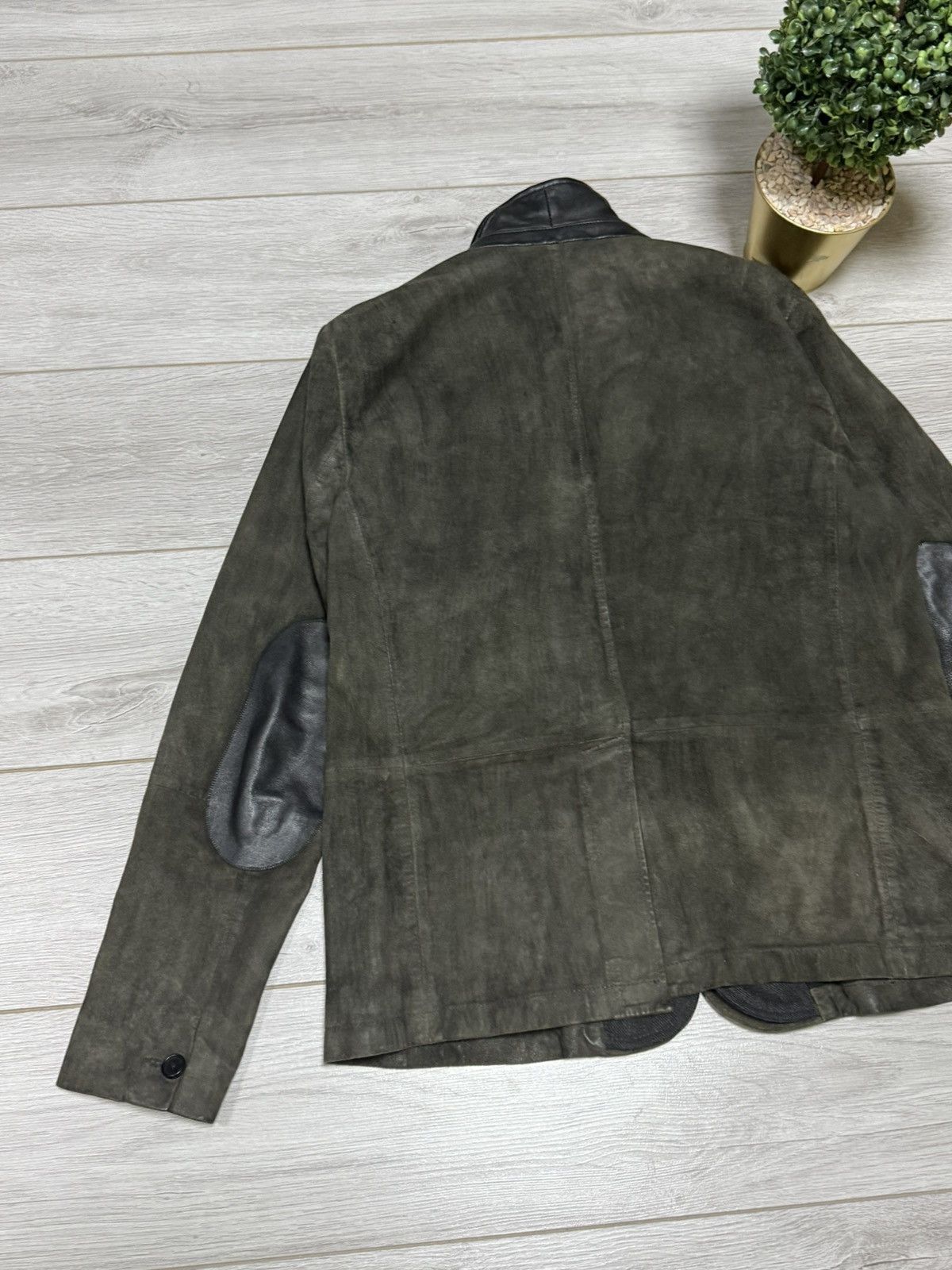 Allsaints Allsaints Keanu Reeves survey faded leather jacket blazer Size US XL / EU 56 / 4 - 15 Thumbnail