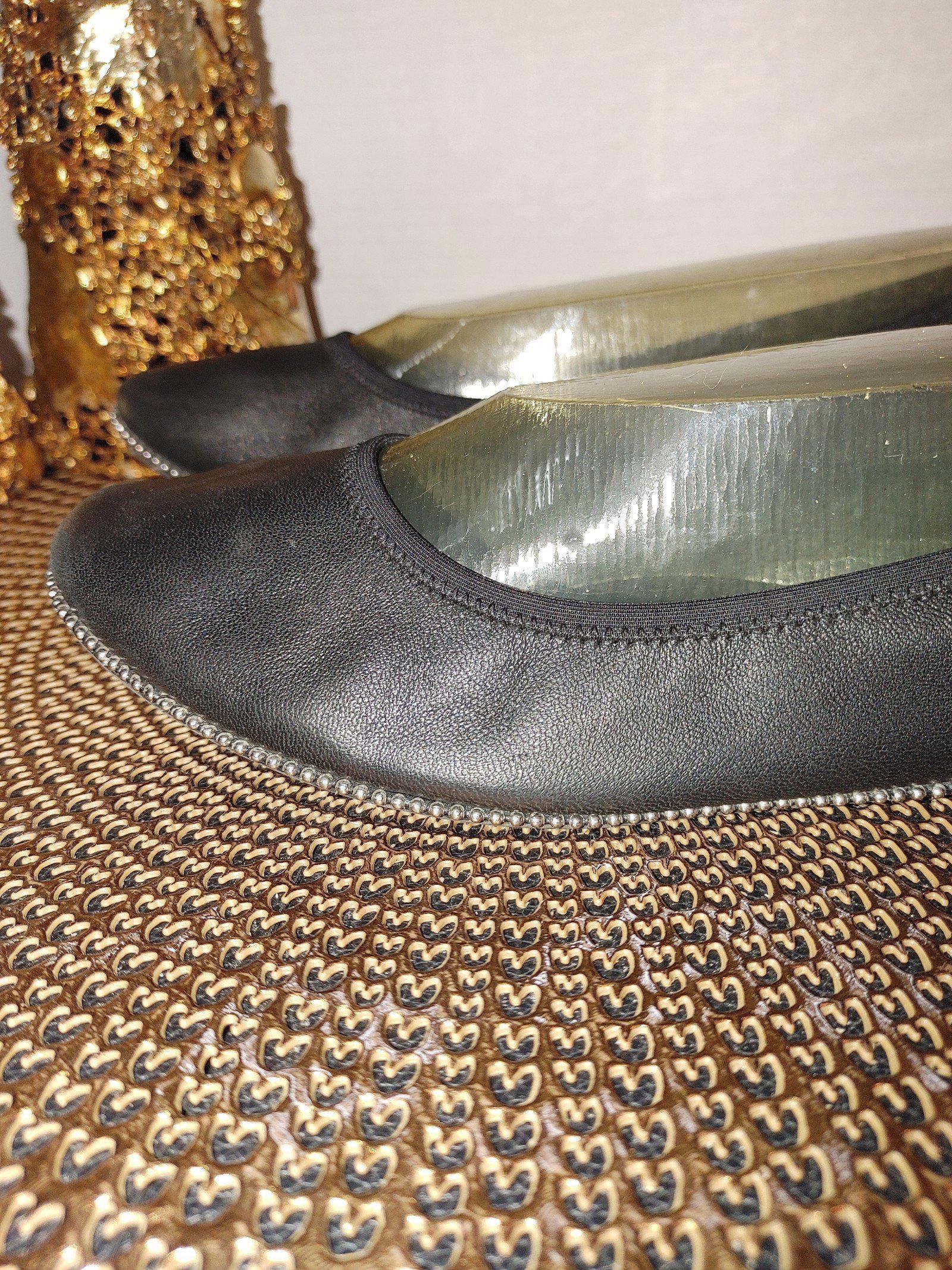Designer Chelsea and Violet Ruby Studded Ballet Flats Size 10M Size US 10 / IT 40 - 1 Thumbnail