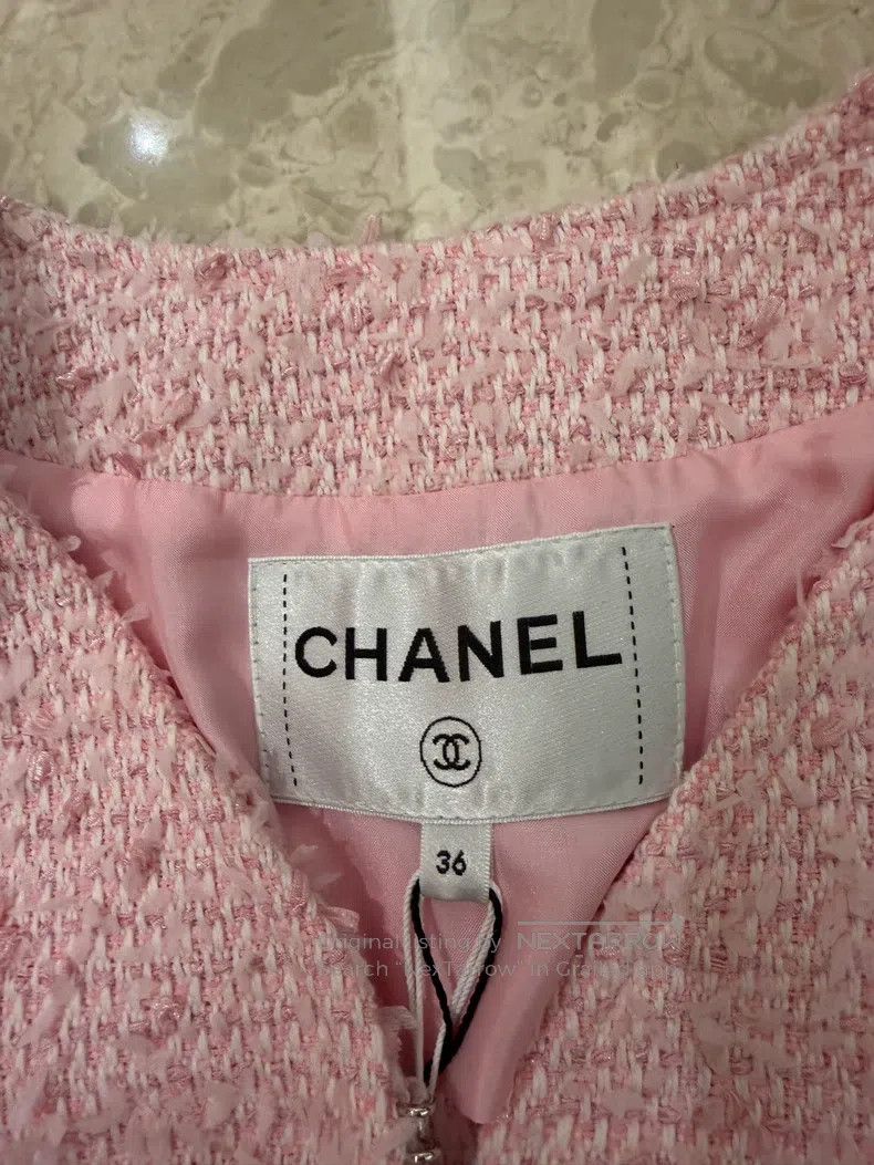 Chanel Chanel 21c double pocket cherry blossom pink tweed long co Size XS / US 0-2 / IT 36-38 - 3 Thumbnail