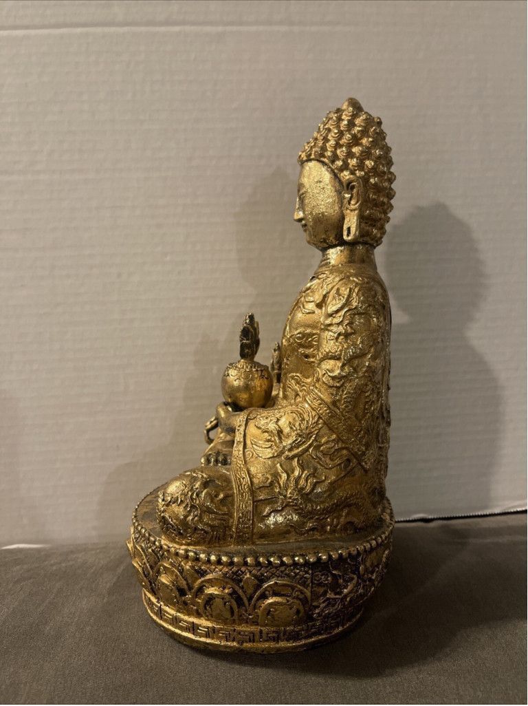 Other 12” brass Copper Buddha Statue Size 26 - 5 Thumbnail