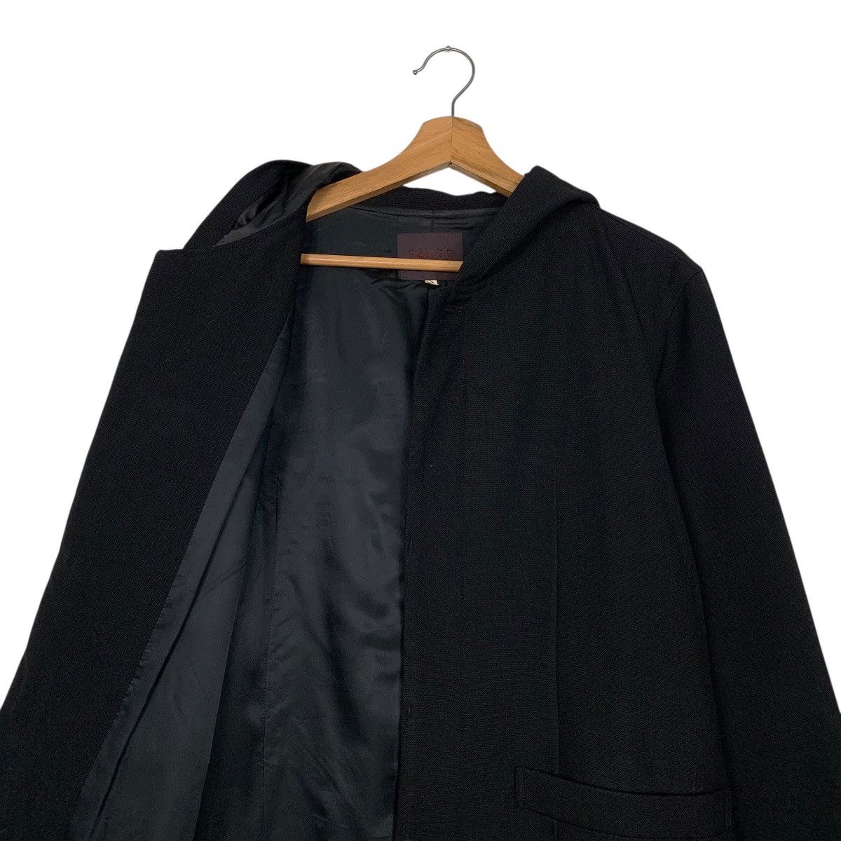 Takeo Kikuchi Takeo Kikuchi Hooded Wool Black Long Jacket Size US S / EU 44-46 / 1 - 11 Thumbnail
