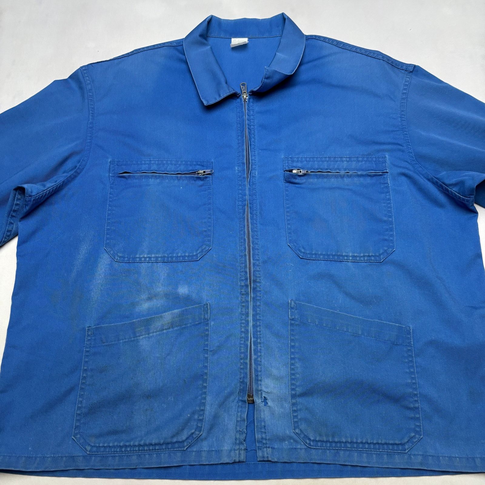 Vintage Vintage 60s French Workwear Zip Jacket Boxy Cropped XL Size US XL / EU 56 / 4 - 2 Thumbnail