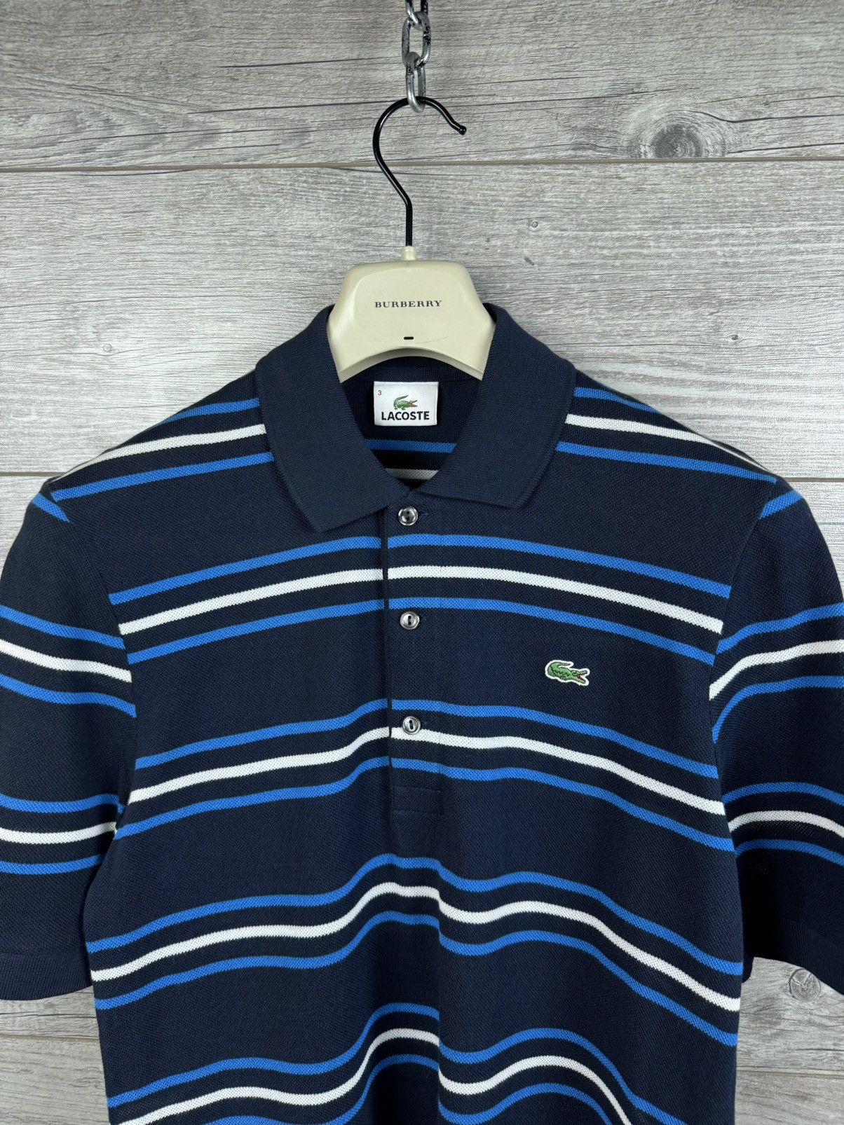 Vintage 🐊 LACOSTE STRIPED SHORT SLEEVE POLO SIZE S Size US S / EU 44-46 / 1 - 6 Thumbnail