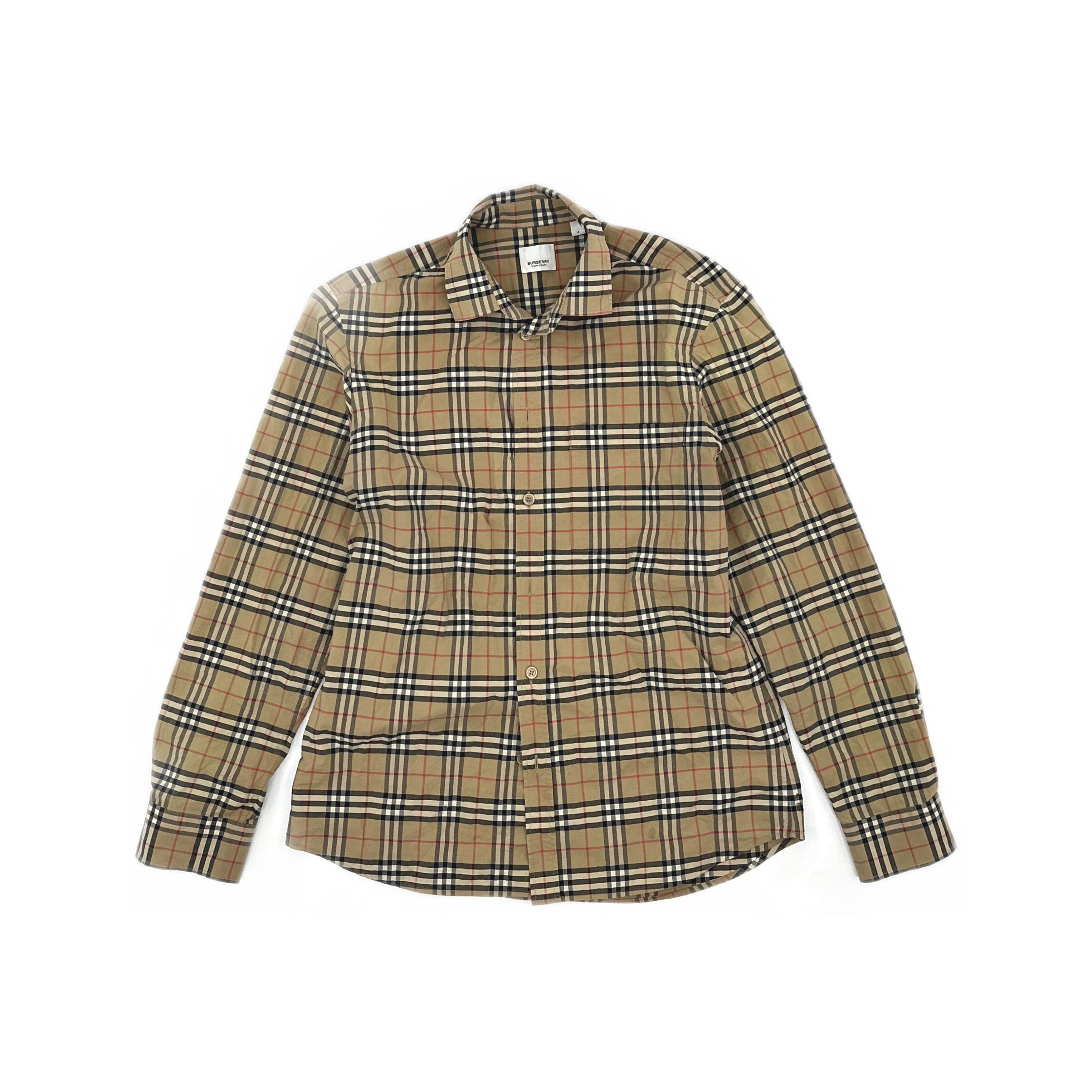 Burberry Burberry Check Long Sleeve Shirt Size M Size US M / EU 48-50 / 2 - 1 Thumbnail