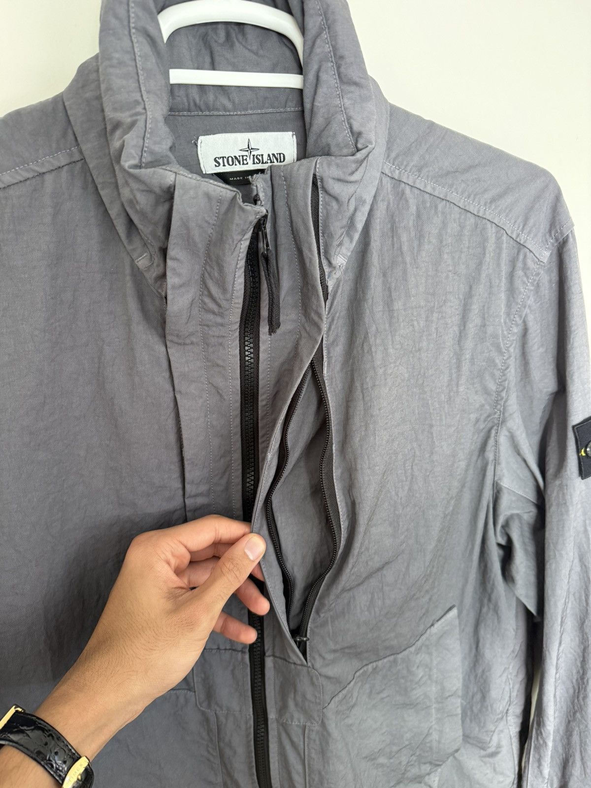 Stone Island Stone Island Nylon Twill Jacket Size US XL / EU 56 / 4 - 5 Thumbnail