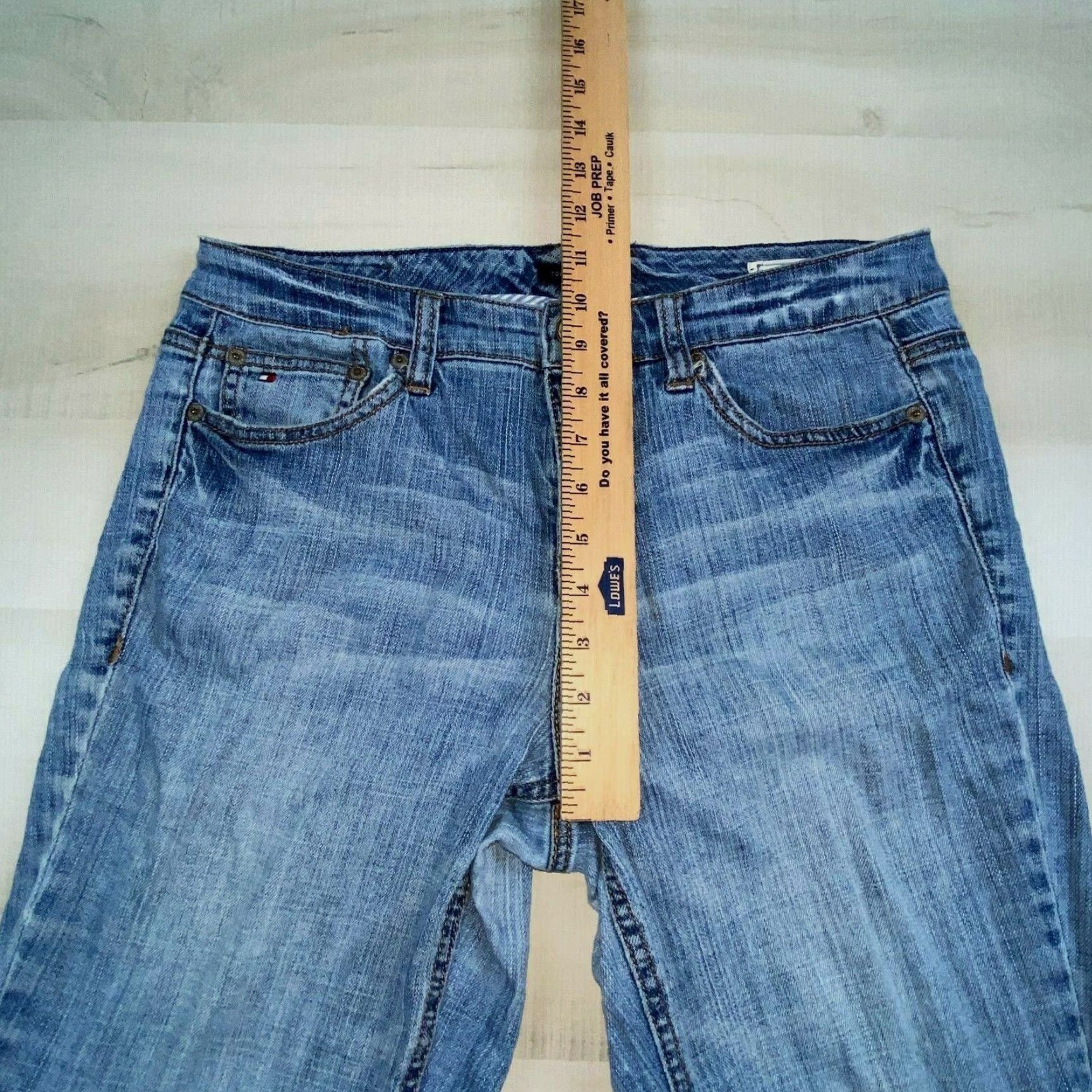 Tommy Hilfiger Tommy Hilfiger Women's Bootcut Jeans Blue Size 8 30x27.5 Classic Rise Cotton Blend Size 30" / US 8 / IT 44 - 6 Thumbnail