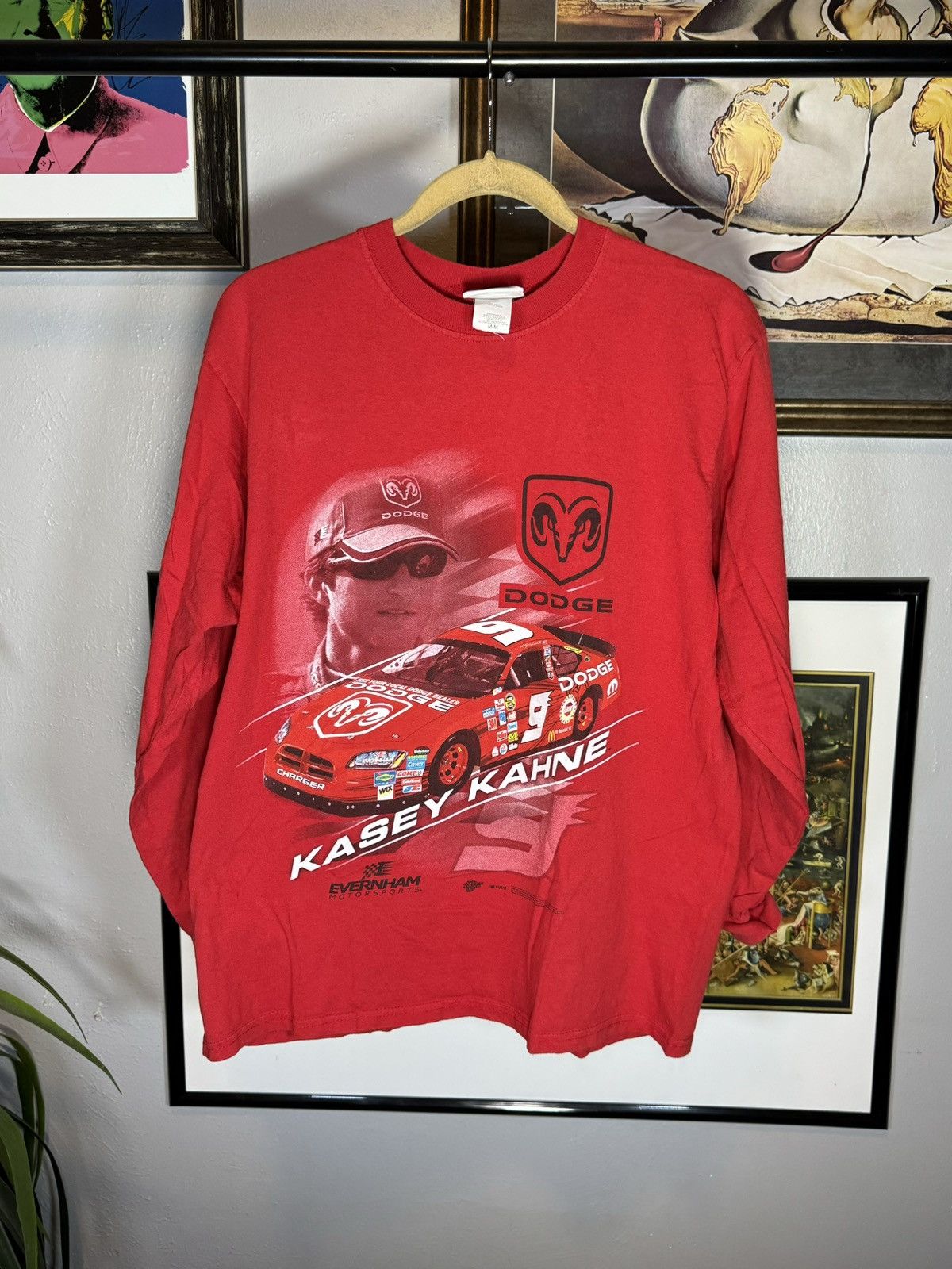 NASCAR × Vintage Vintage Nascar Long Sleeve Shirt Size US M / EU 48-50 / 2 - 1 Thumbnail