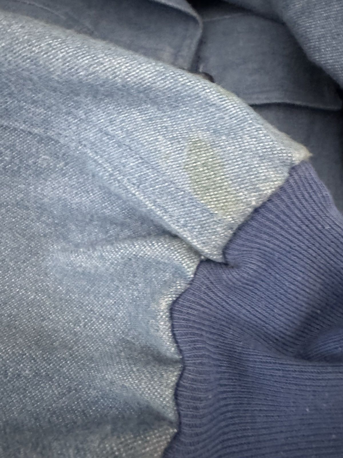 Other Adult unisex Large 70s light blue denim chambray jacket Size US M / EU 48-50 / 2 - 6 Thumbnail
