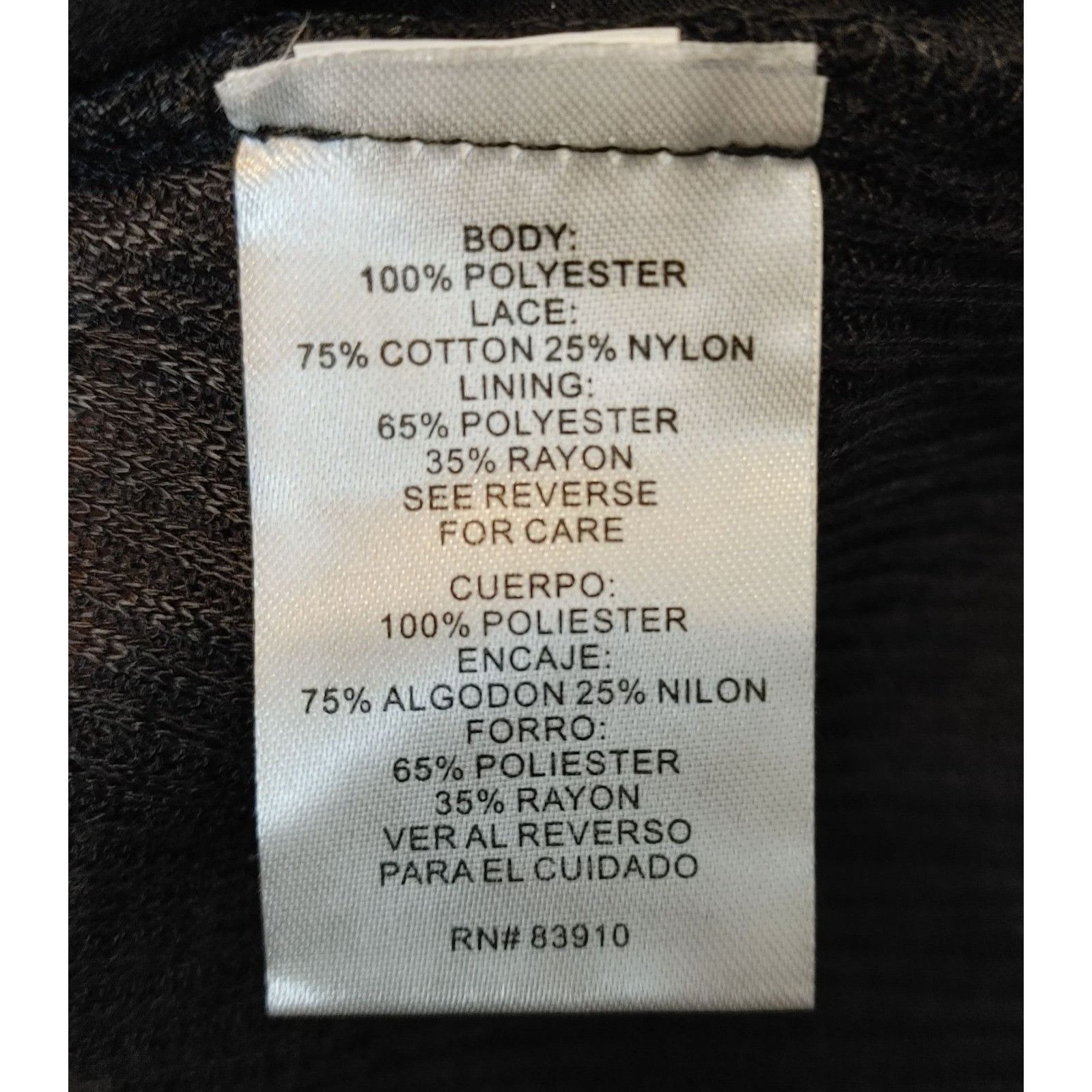 Other RXB Womens S Black Cowl Neck Long Sleeve Asymmetrical Hem La Size S / US 4 / IT 40 - 4 Thumbnail
