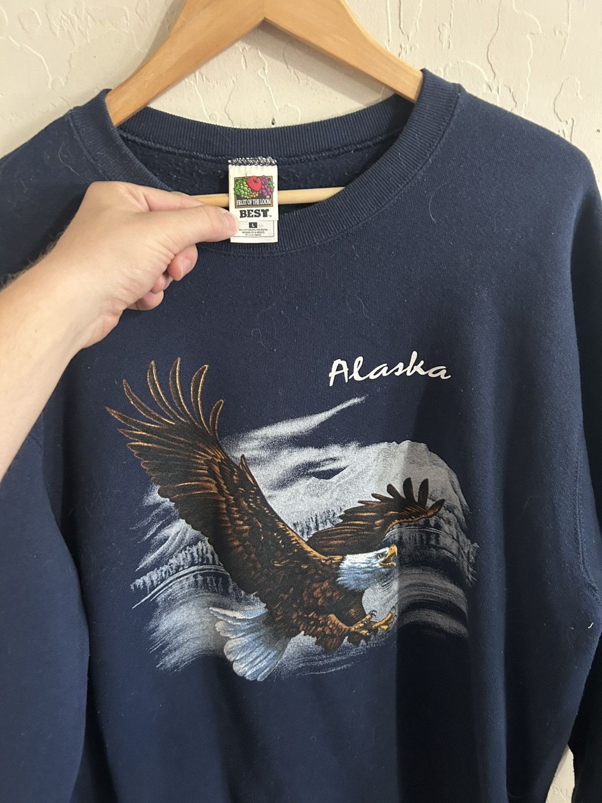 Fruit Of The Loom × Vintage Vintage 90s Alaska Crewneck Size Large Size US L / EU 52-54 / 3 - 2 Thumbnail
