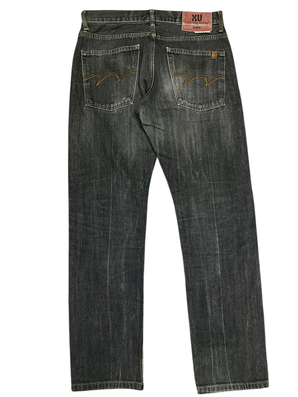 Vintage Vintage Edwin Vx SuperbLack Distress . Size US 32 / EU 48 - 2 Thumbnail