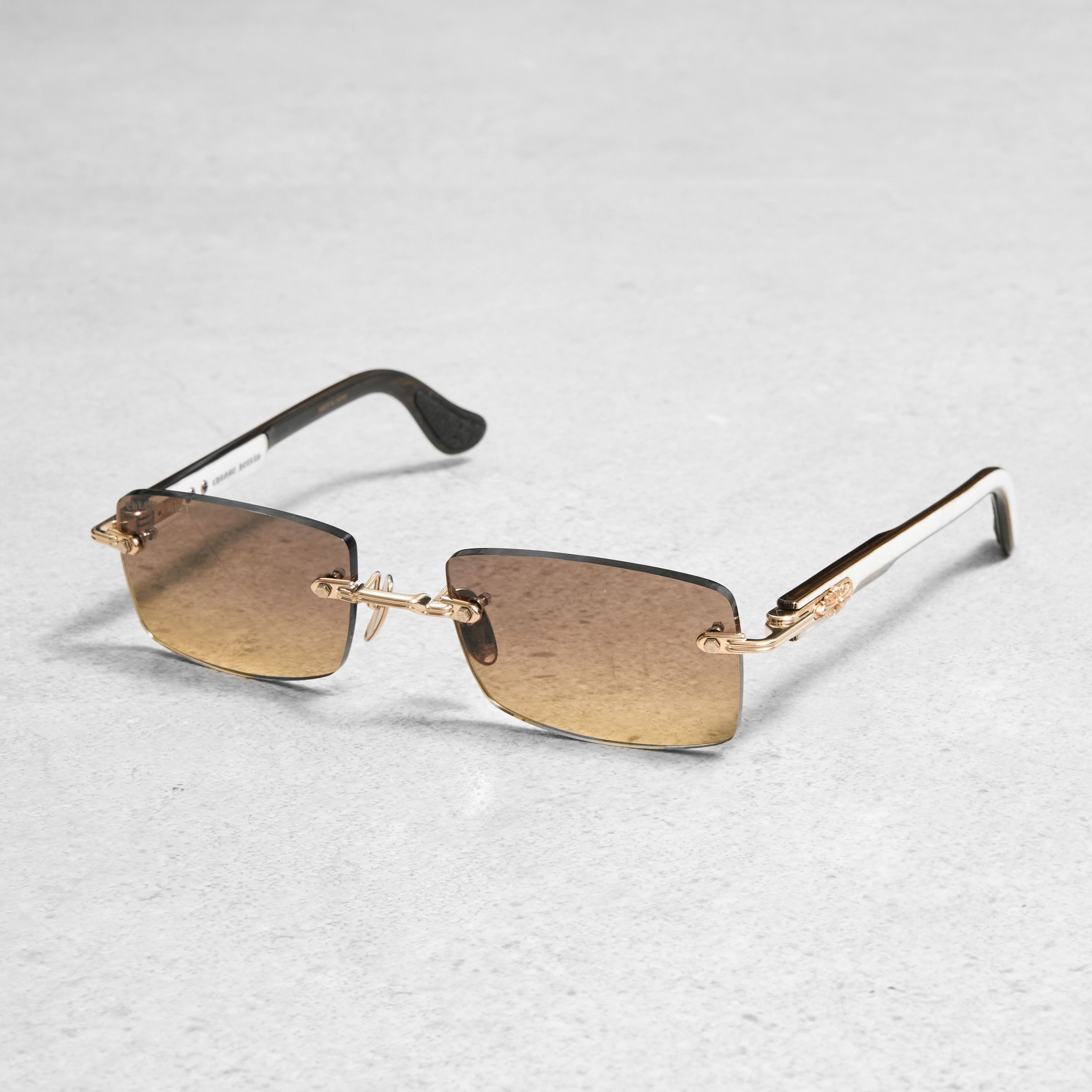 Chrome Hearts CHROME HEARTS DEEP II Gold Plated /White Ebony-PV Sun Size ONE SIZE - 1 Thumbnail