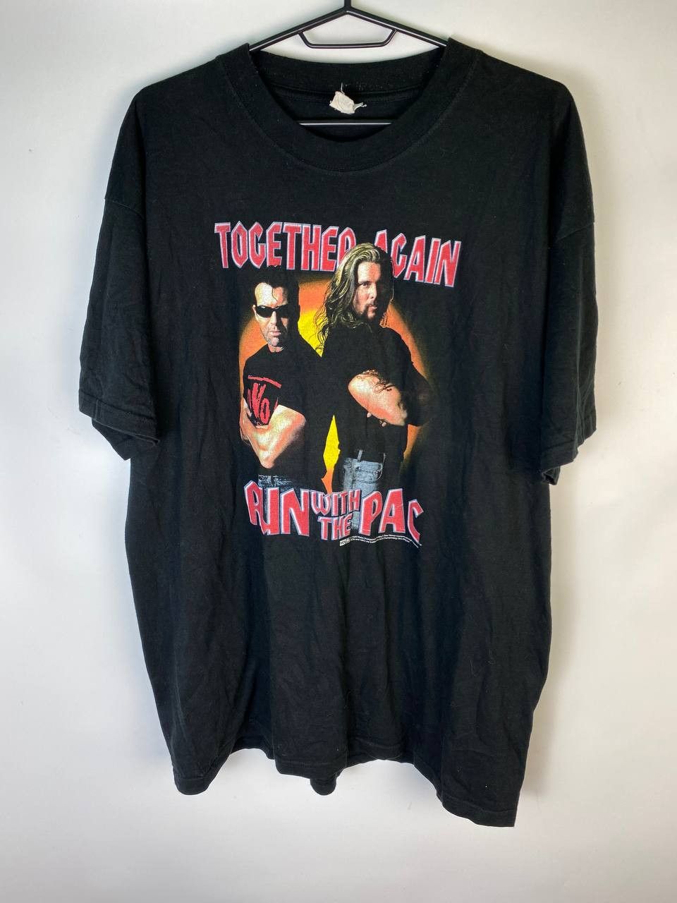 Vintage Vintage 90s WCW NWO The Outsider T-Shirt Size US XL / EU 56 / 4 - 1 Thumbnail
