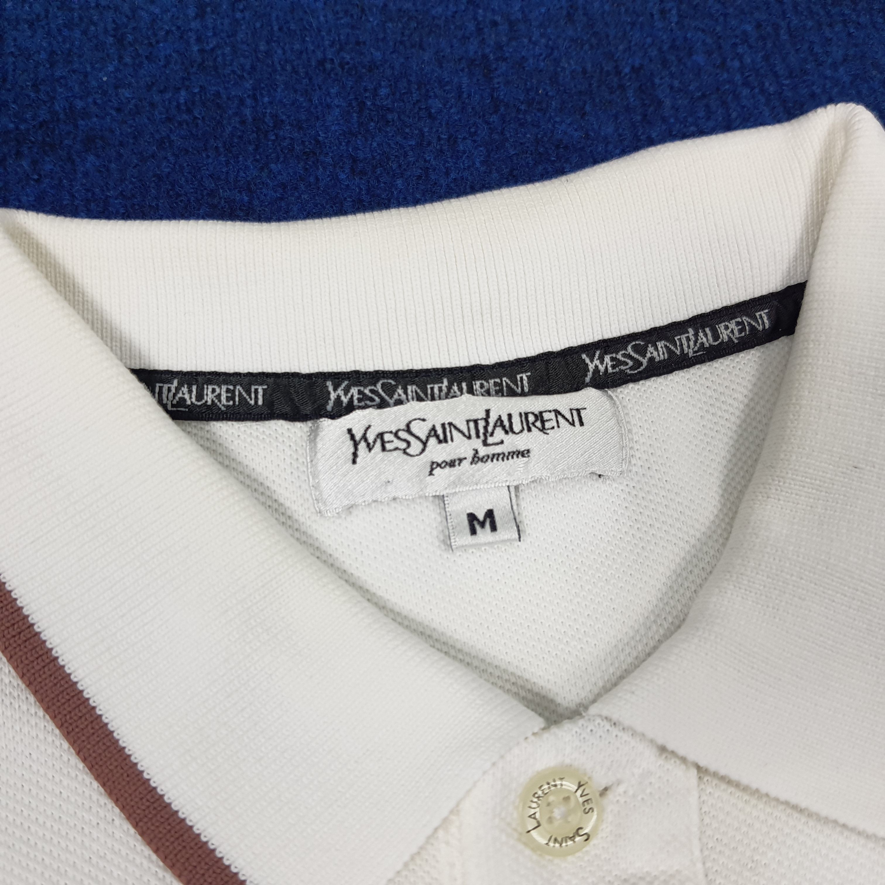 Vintage × Yves Saint Laurent Vintage Yves Saint Laurent YSL Designer Polo Shirt Size US M / EU 48-50 / 2 - 4 Thumbnail