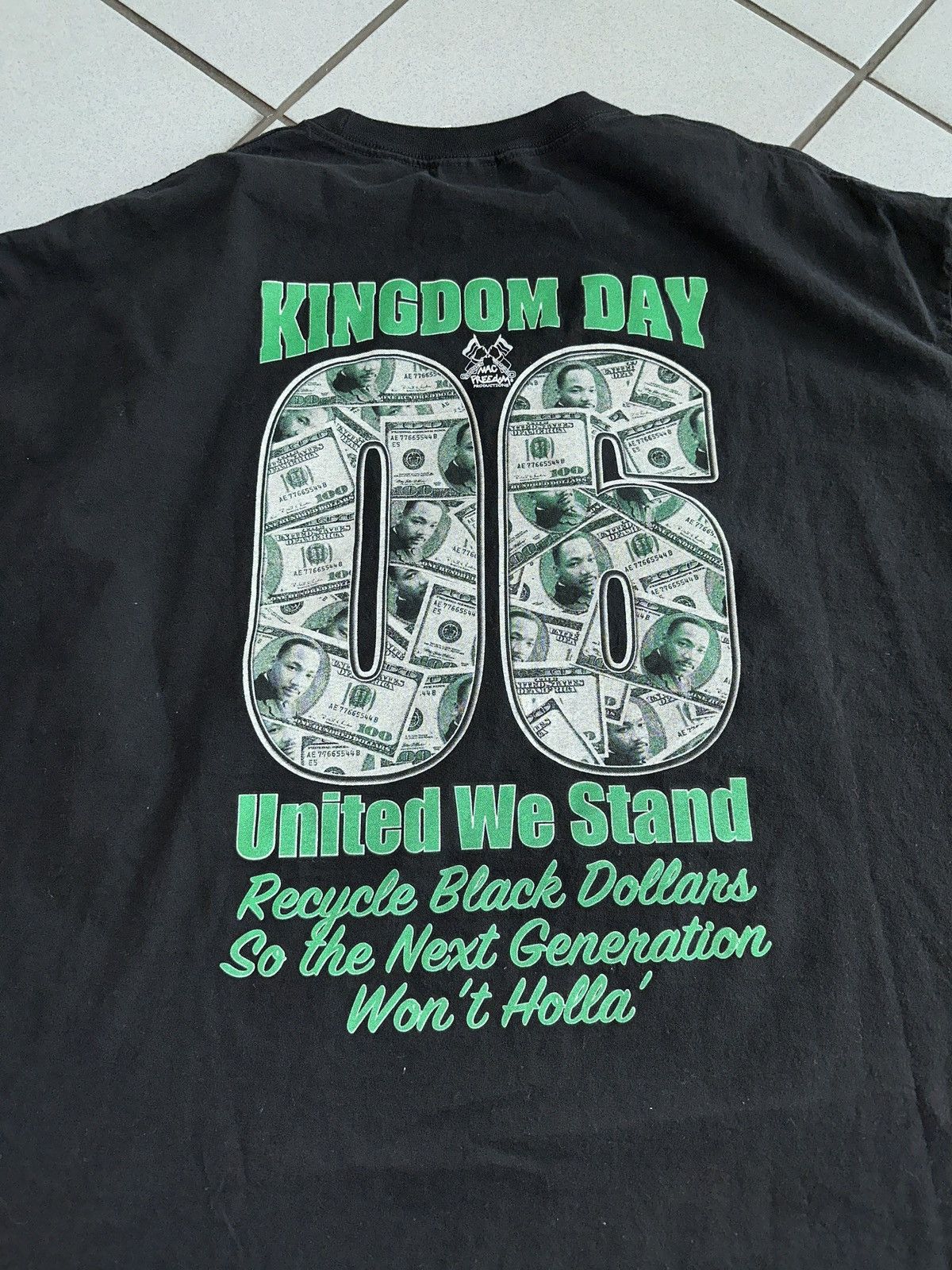 Band Tees Vtg 90s MLK Martin L King Back Hit Tee Men’s 4XL Big Graphic Size US XXL / EU 58 / 5 - 4 Thumbnail