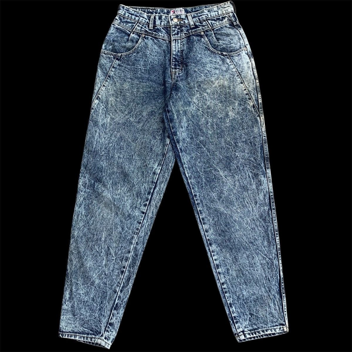Wrangler Vintage 90s Wrangler Acid Wash Tapered Dirty Wash Denim W30 Size US 30 / EU 46 - 1 Thumbnail