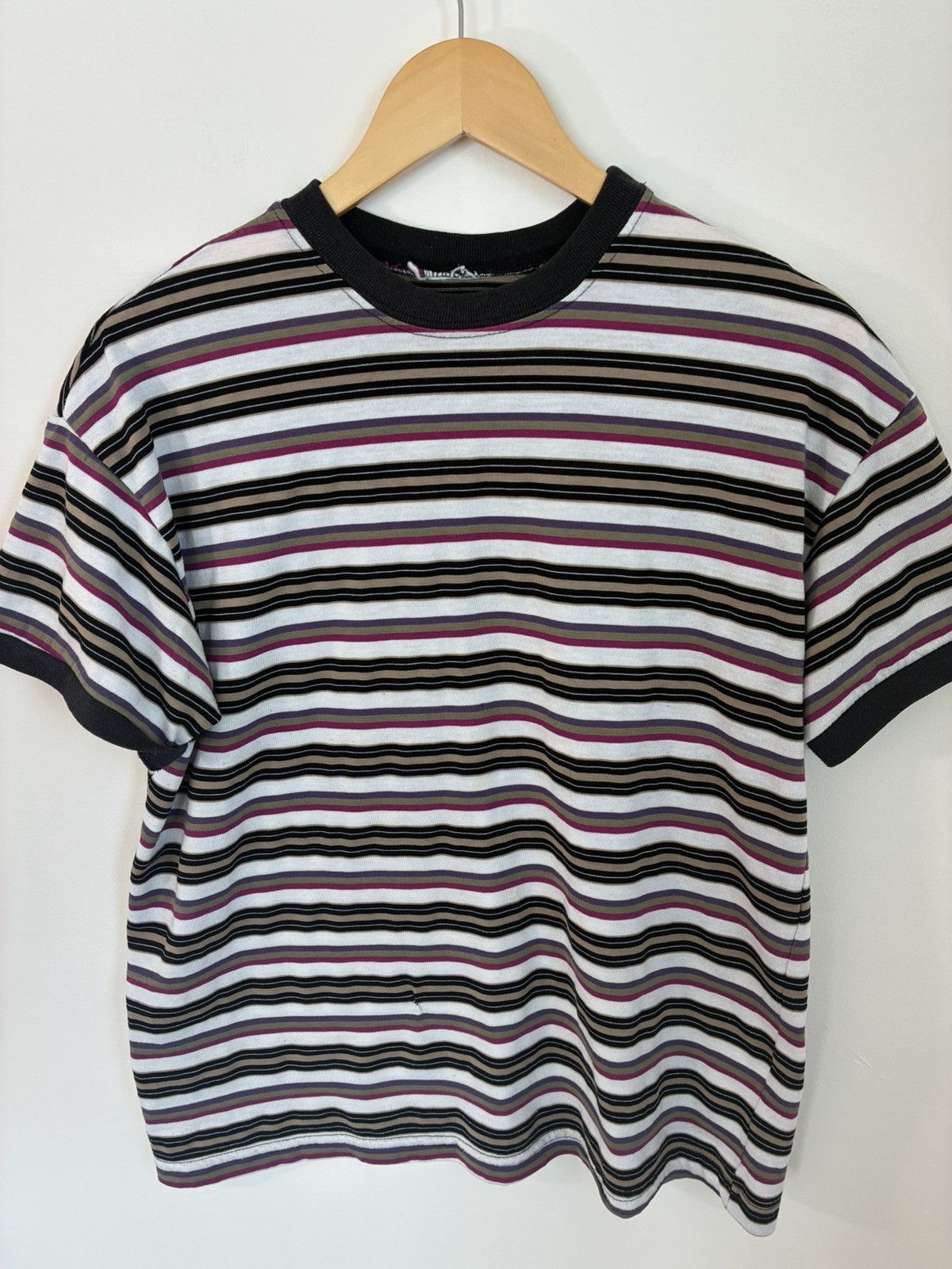 Vintage Vintage Distressed Blank Striped Ringer Tee Size US M / EU 48-50 / 2 - 3 Thumbnail