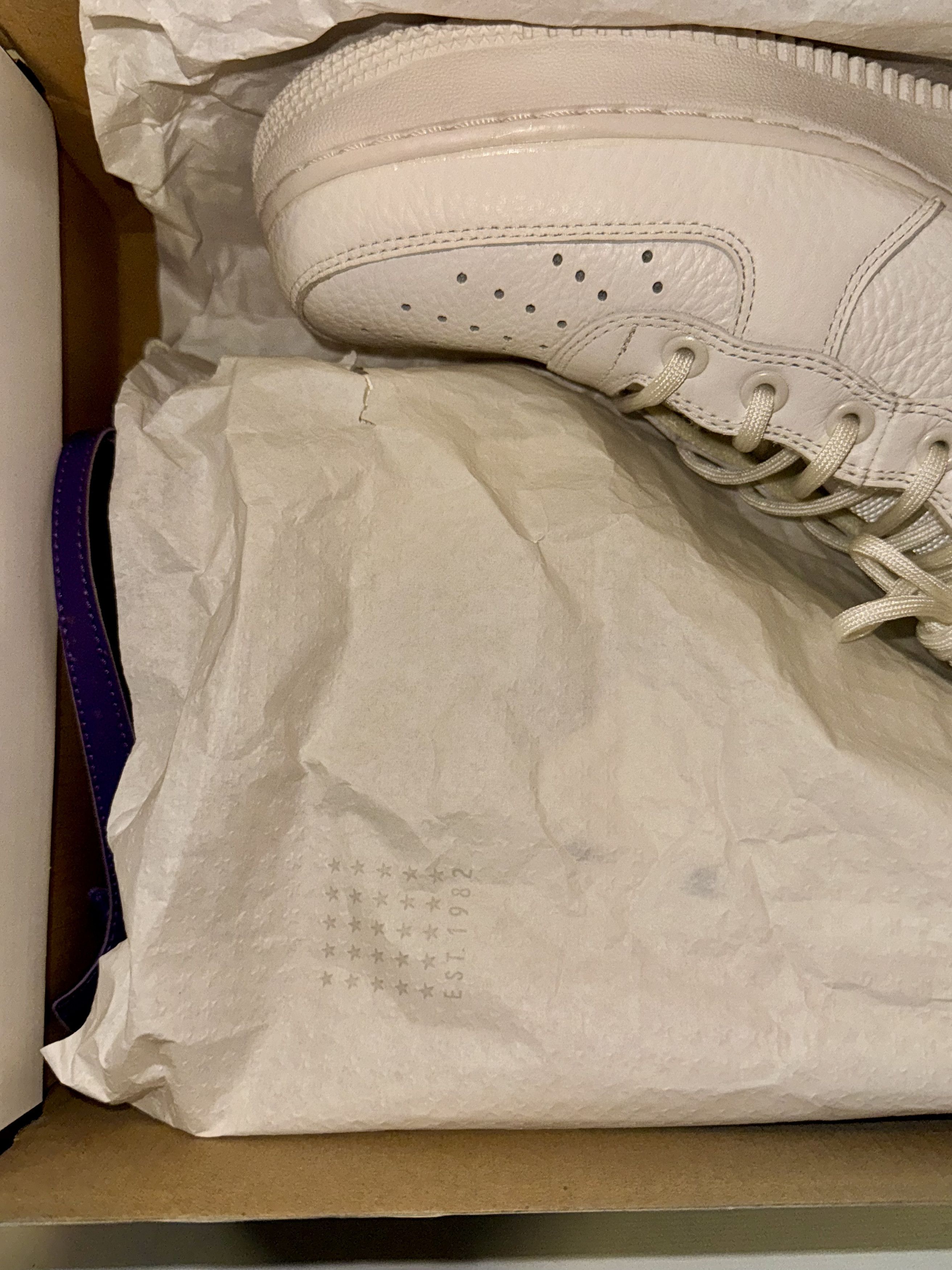 Nike Nike SF Air Force 1 "Triple Ivory" (Rare) Size US 10 / EU 43 - 7 Thumbnail