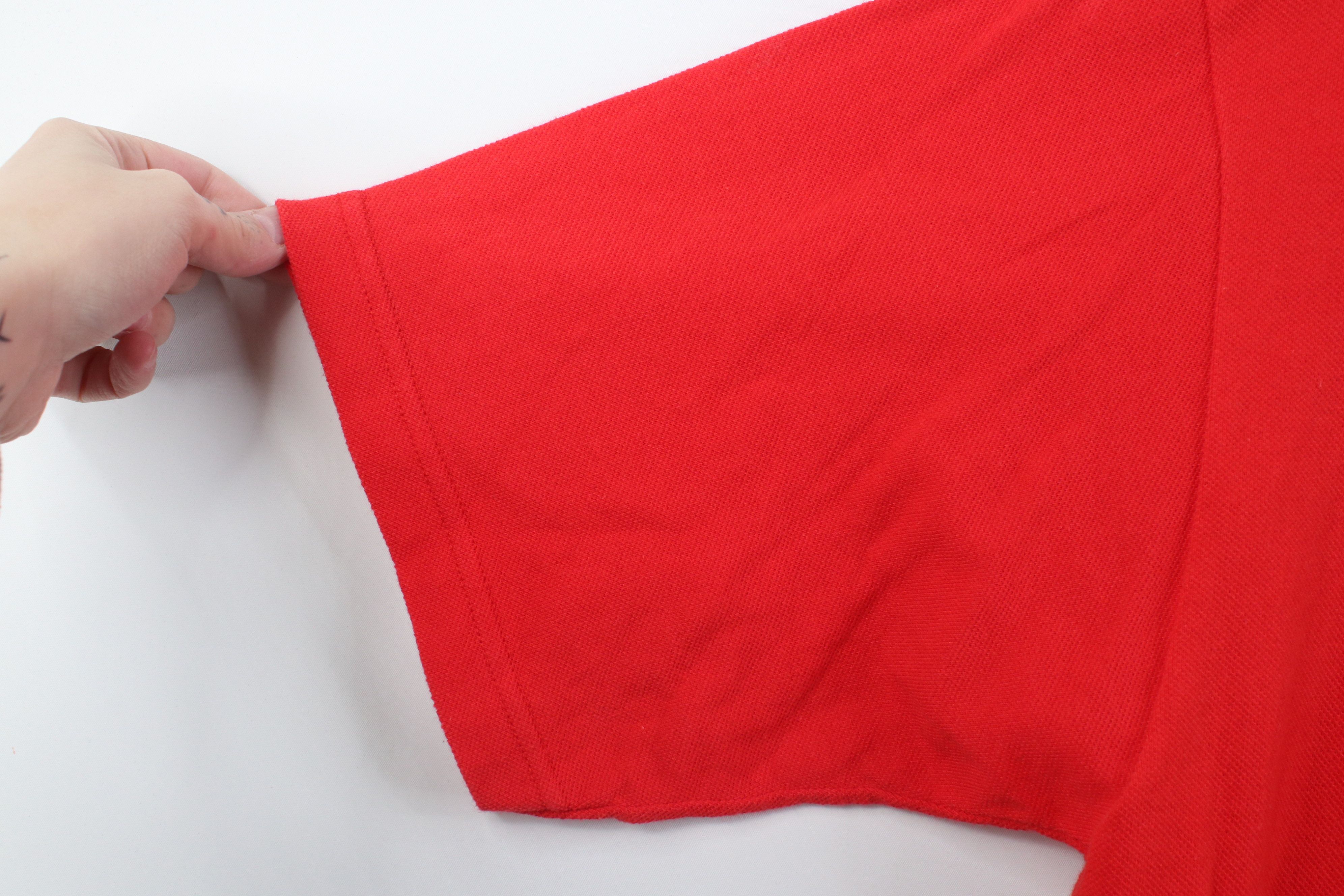 Vintage Vintage 90s Ohio State University Golf Polo Shirt Red USA Size US L / EU 52-54 / 3 - 9 Thumbnail