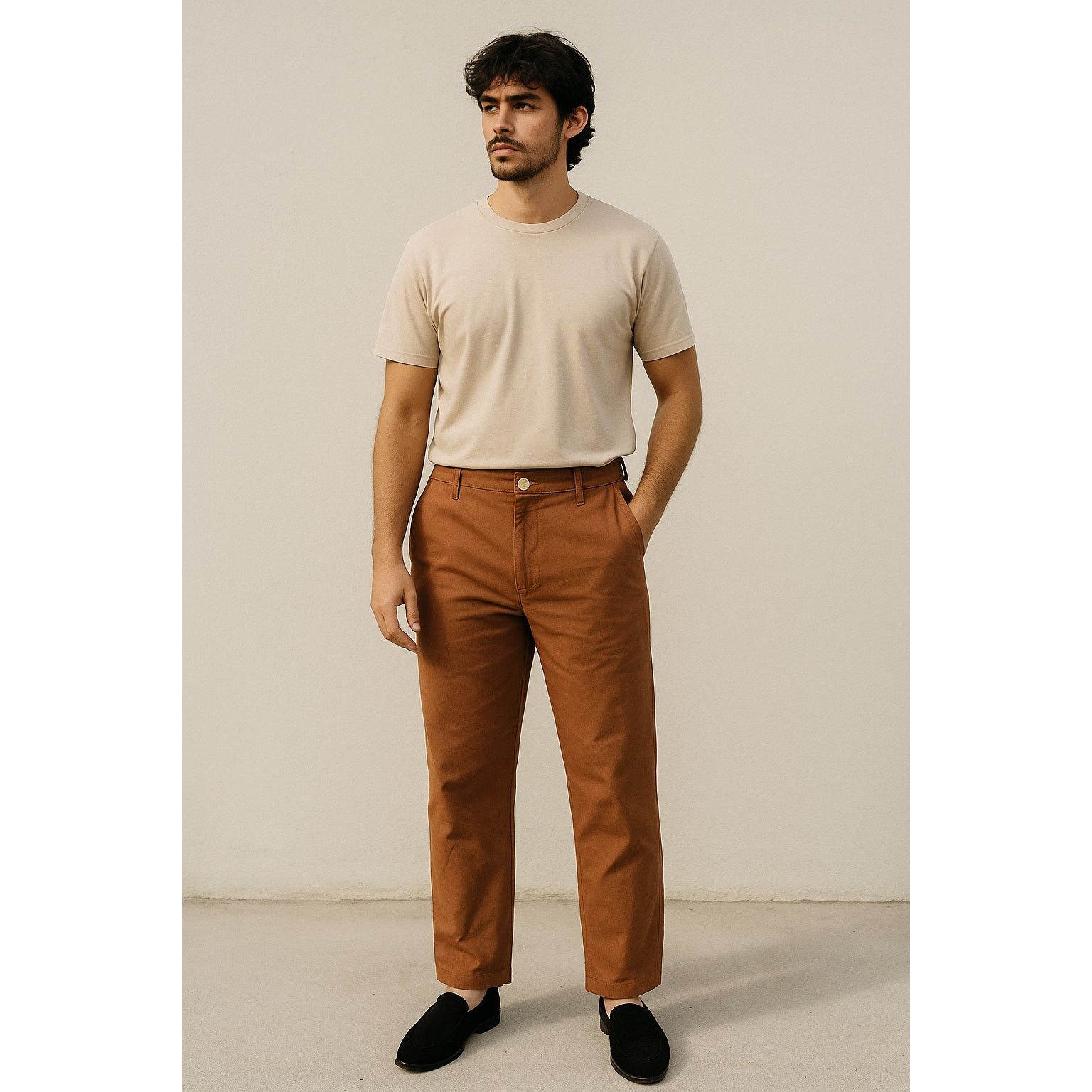 Other Esby Chino Pants 34 Rust Clay Orange Preppy Slow Fashion Size US 34 / EU 50 - 1 Thumbnail