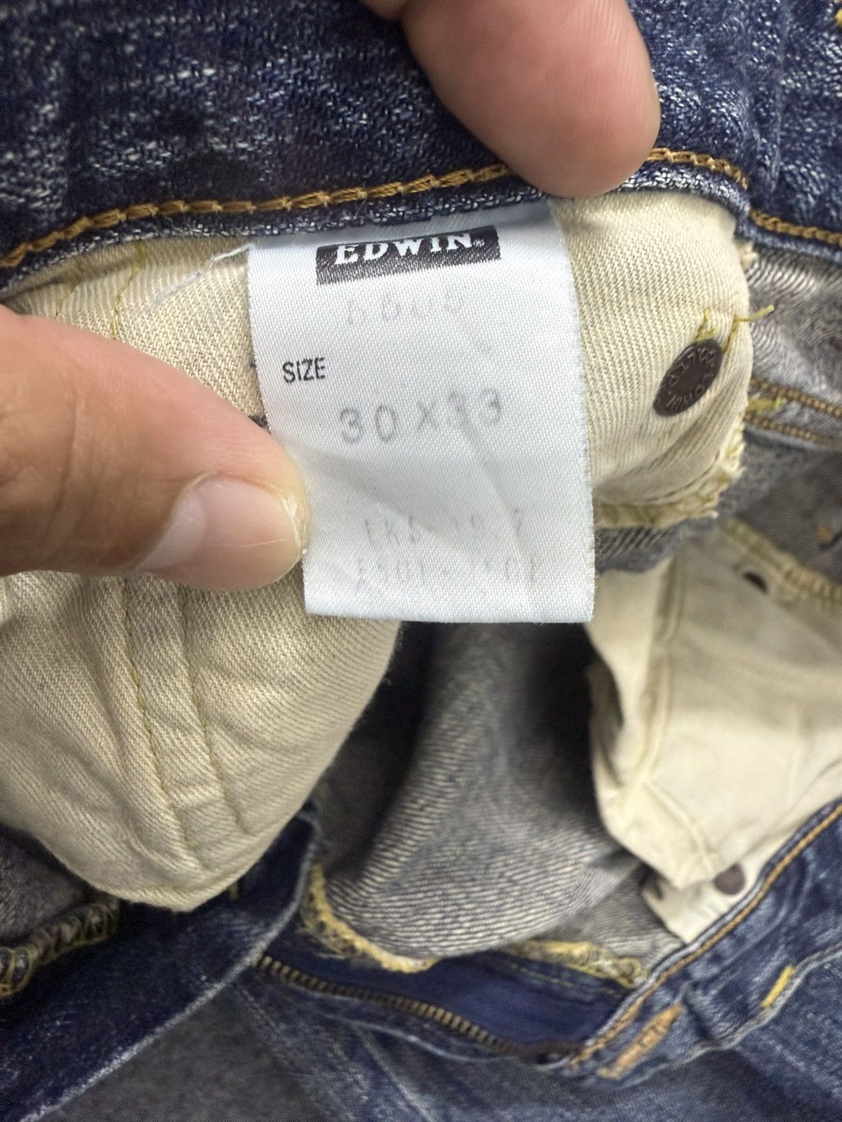 Kapital A14 EDWIN 505ZX SELVEDGE DENIM MUD WASH Size US 29 - 17 Thumbnail