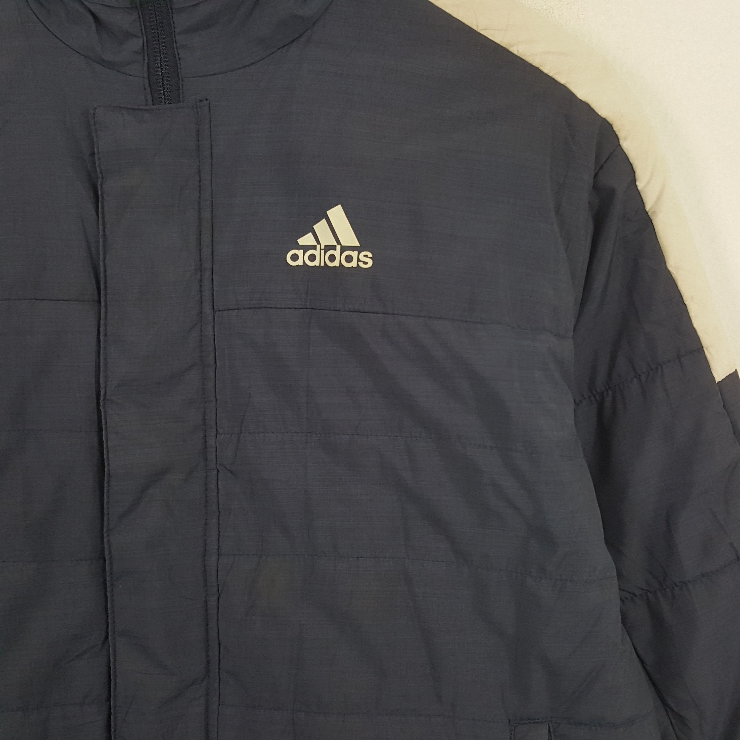 Adidas × Vintage Vintage Adidas Tree stripes Puffer Coat Jacket Size US XS / EU 42 / 0 - 4 Thumbnail