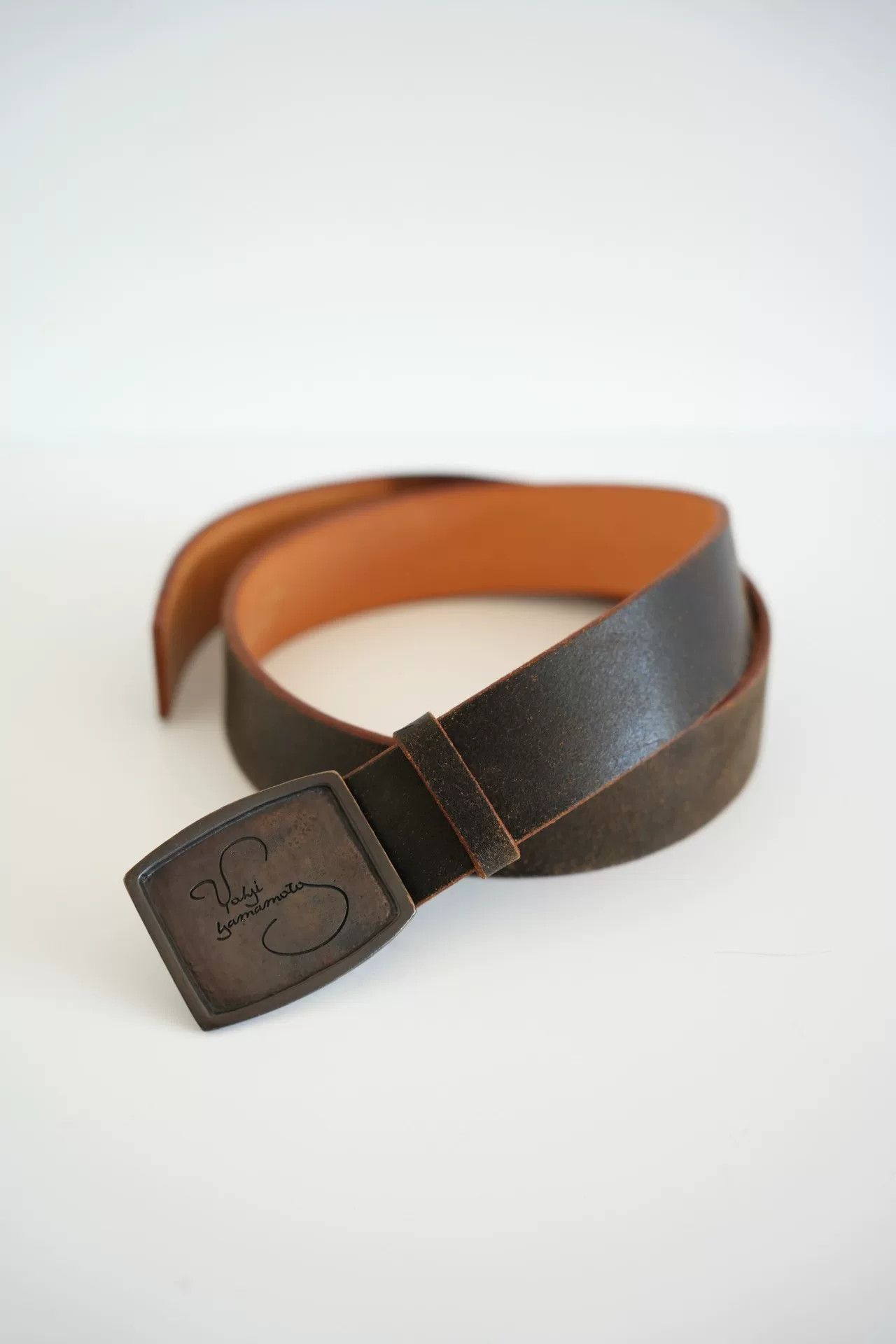 Yohji Yamamoto Yohji Yamamoto Leather Signature Belt Size ONE SIZE - 1 Thumbnail