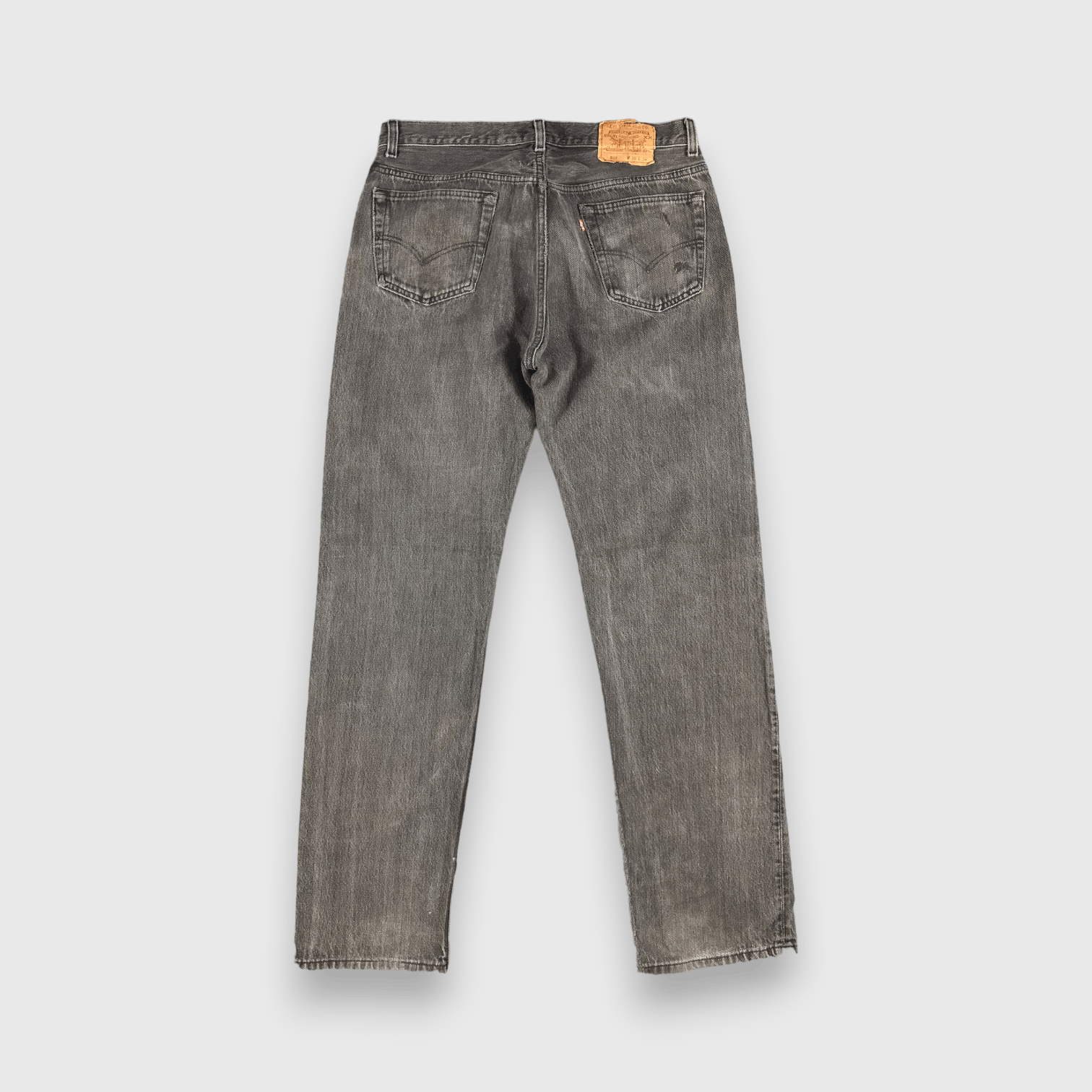 Levi's 90s Vintage Faded Black Levis 501 Jeans-J1448 Size US 34 / EU 50 - 2 Thumbnail